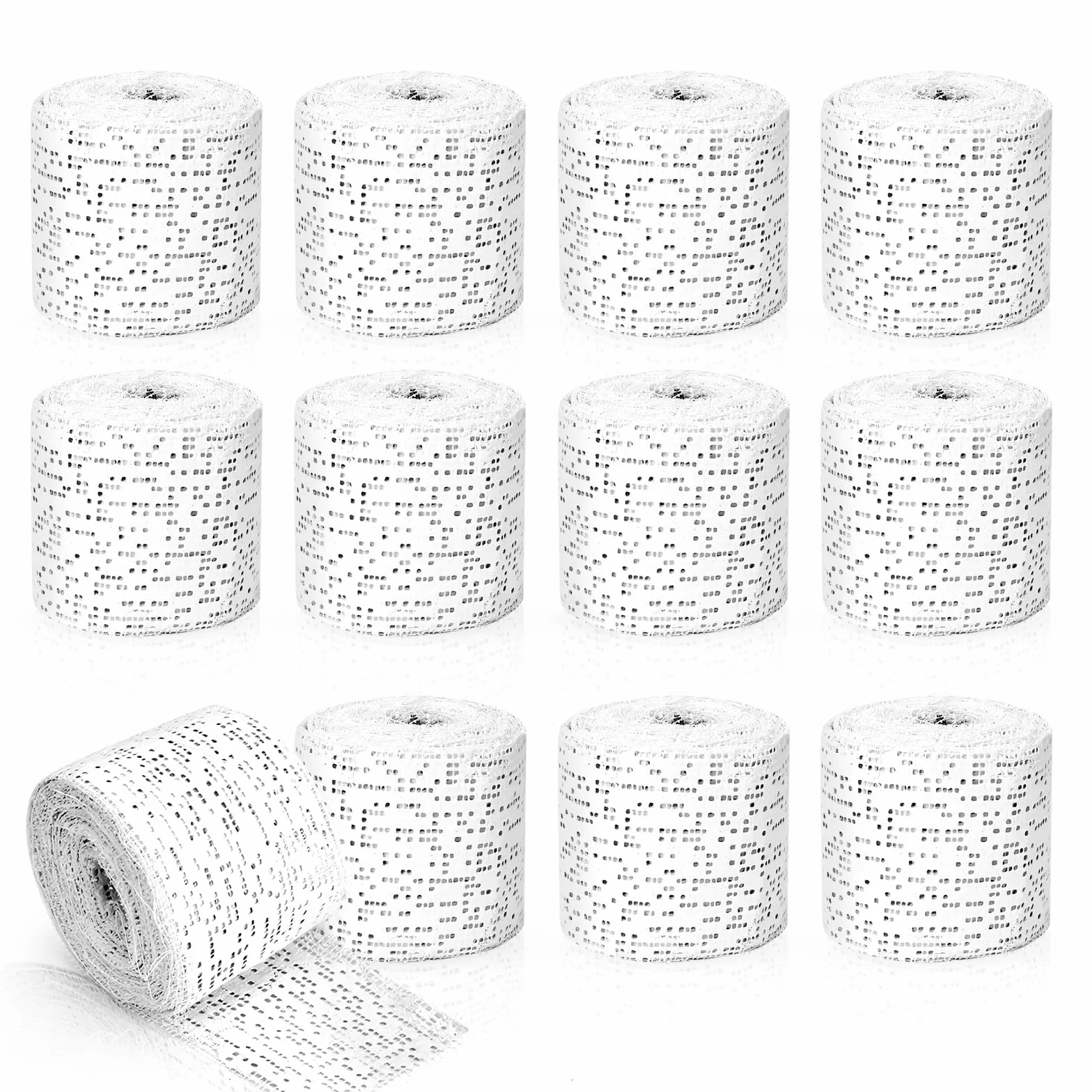 Lot de 12 Bande de Platre pour Moulage Sechage Rapide Kit Empreintes Ventre Femme Enceinte