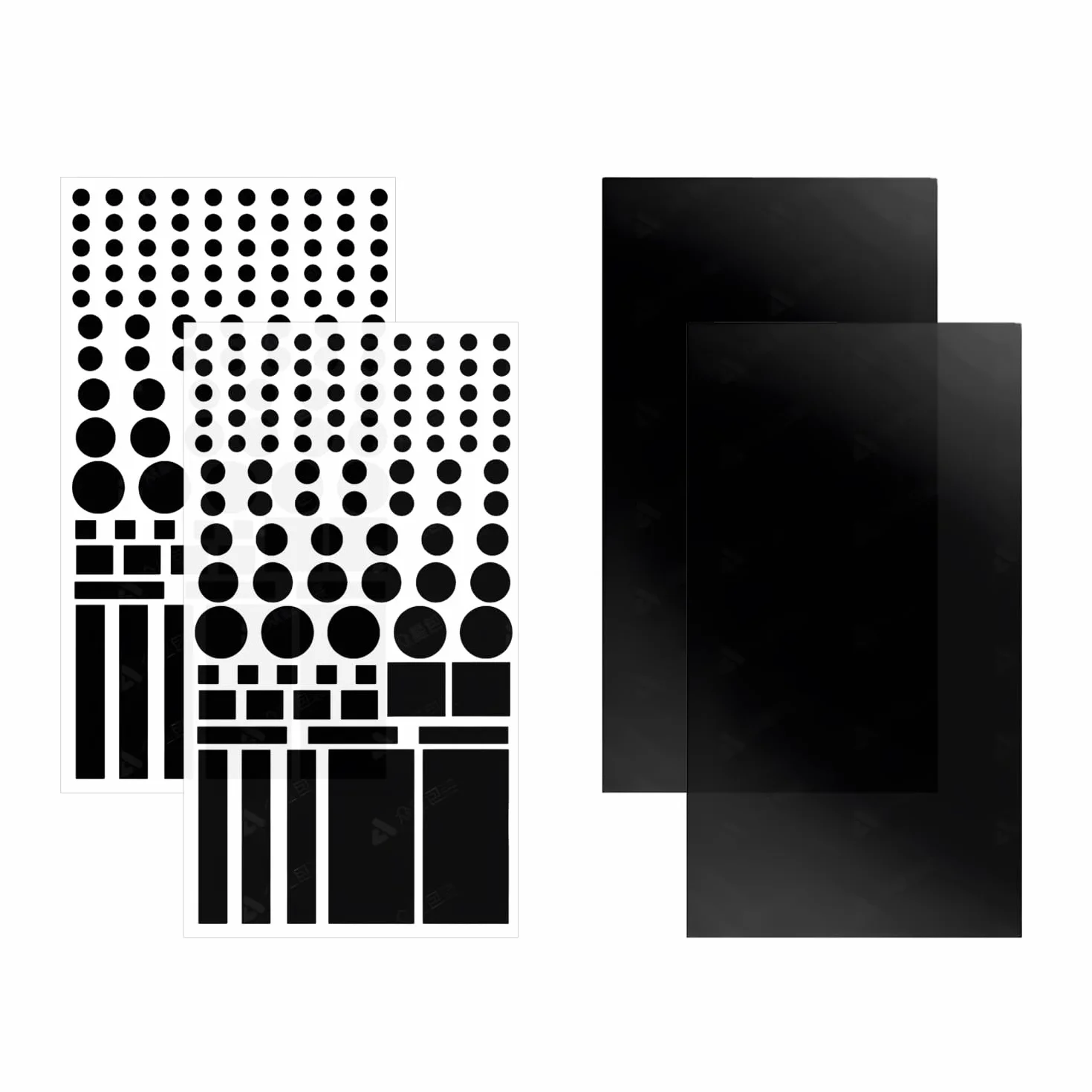 LED Blackout Sticker Lumières Light Dimming Sticker Couvercles Feuilles Gradation Autocollants Blocage Routeurs Électroniques Horloges TV Noir
