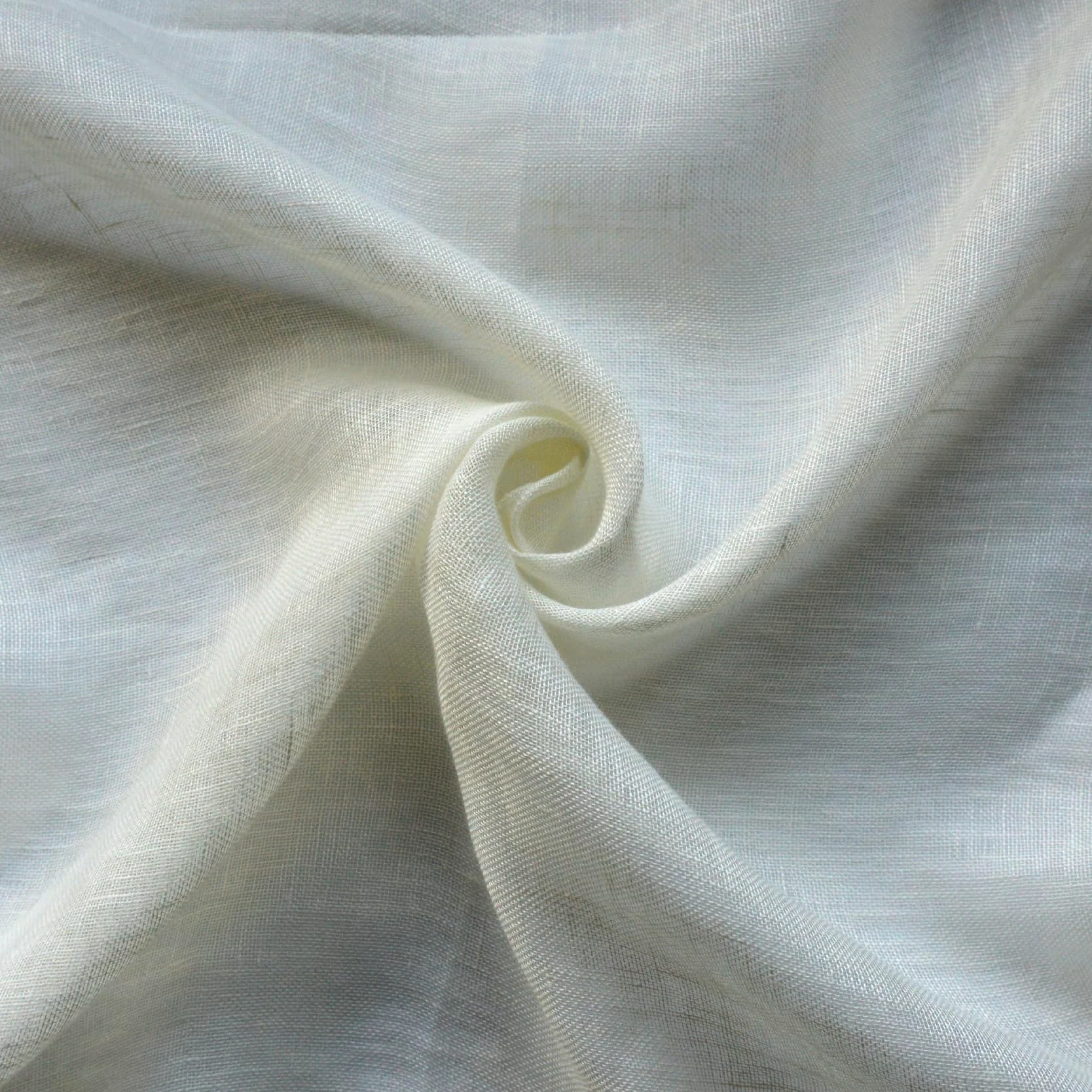 Rideau Voilage 100% Lin Fluide - Transparent et Léger - Tamisant pour Fenêtres de Salon, Chambre, Cuisine - Prêt à Poser avec Ourlets - 140 x 260 cm - Écru