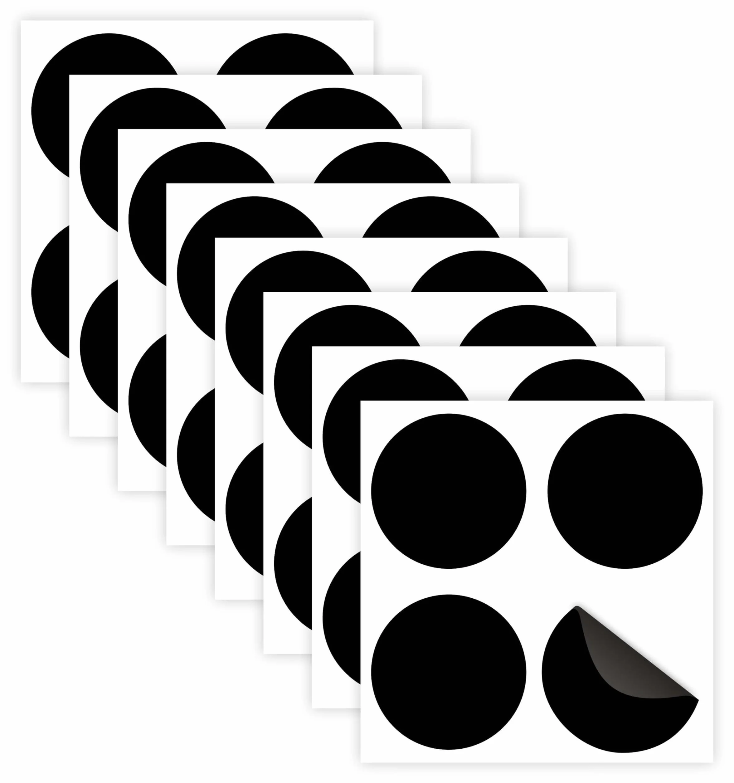 Autocollants anti-collision pour vitrage en vinyle adhésif circulaire 5,5 cm lot de 32