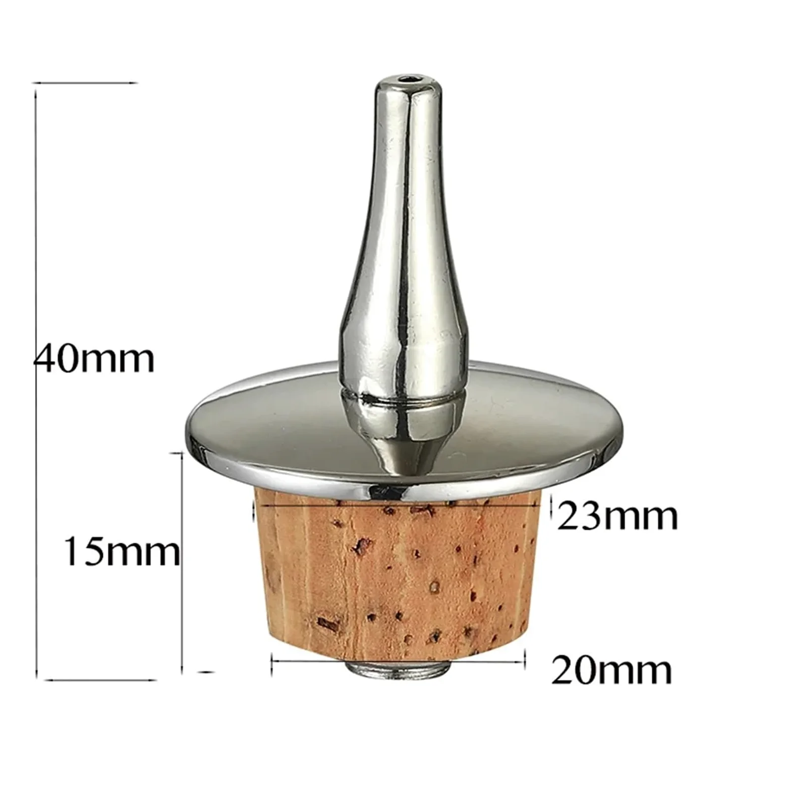 Bouchons à vin 6 pièces goutteur liqueur Dasher hauts outil de barre for garder le Champagne frais(Gold)