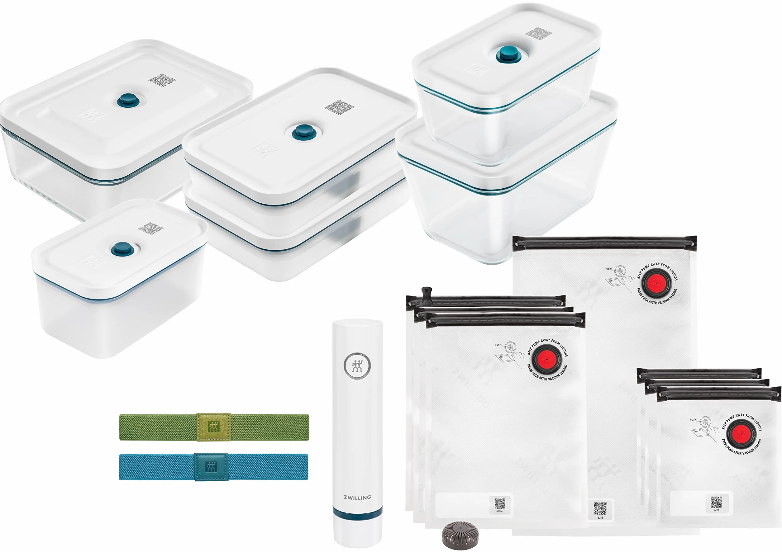 ZWILLING Fresh & Save Set de démarrage 16 pièces sous vide verre