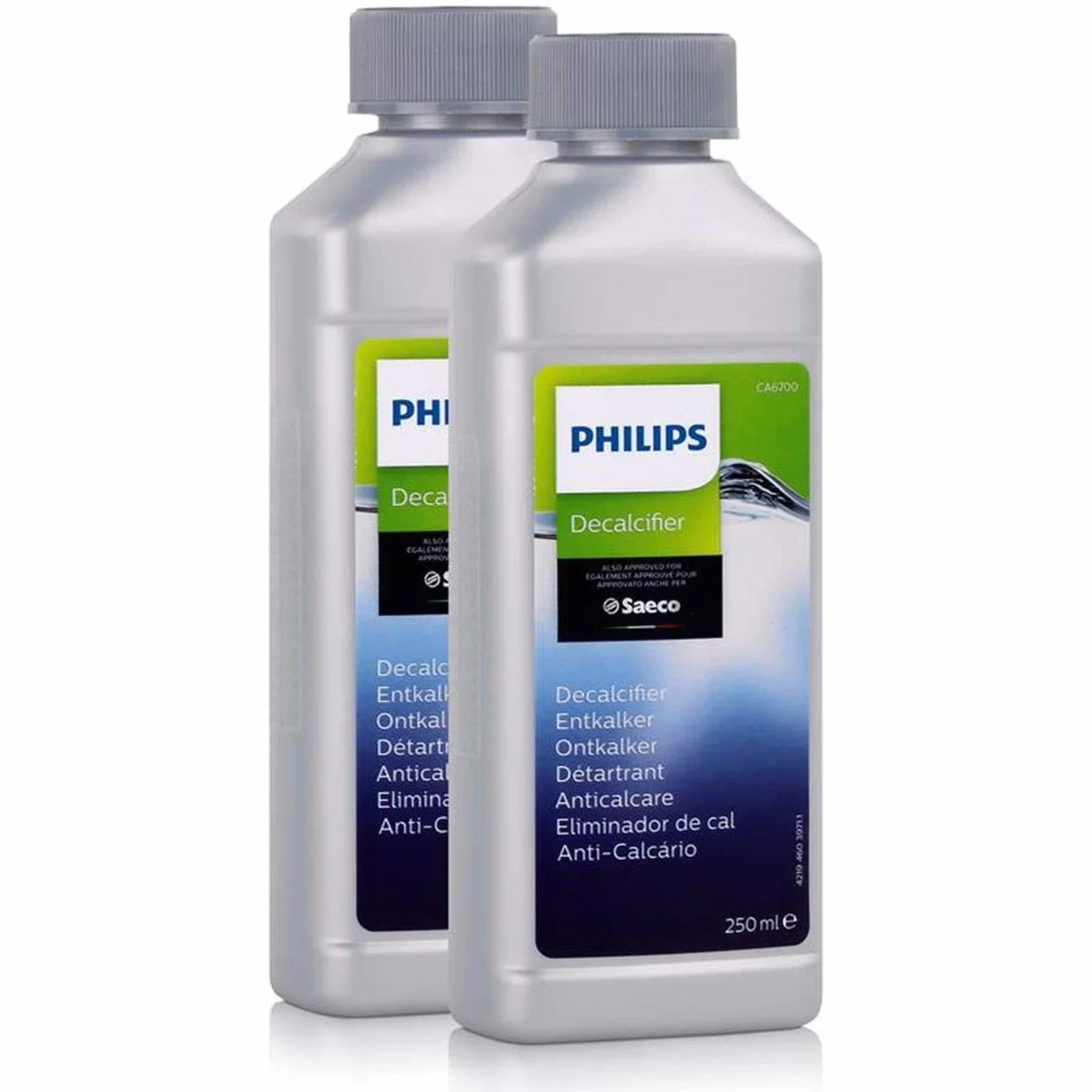 Philips Saeco CA6700/99 Lot de 2 détartrants 250 ml pour machines à expresso