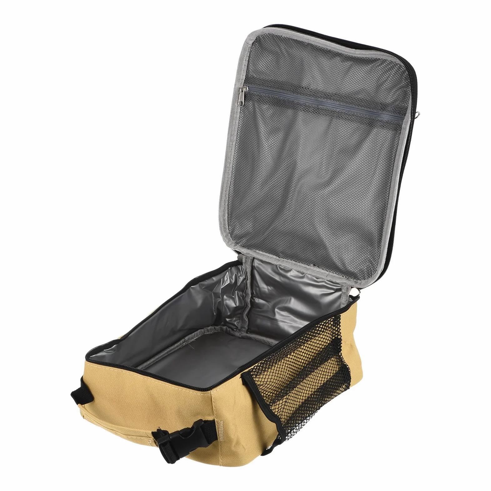 Sac à déjeuner isolé, boîte à déjeuner étanche avec Poches/poignée, Sac fourre-Tout Portable, récipient Alimentaire pour Le Travail de Bureau, Pique-Nique en Plein air, Kaki