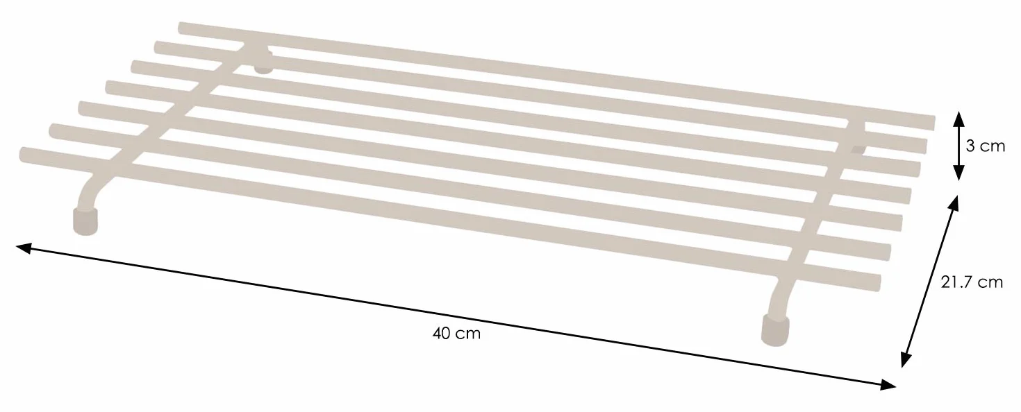 Dessous de Plat Résistant à la Chaleur Acier Chromé Grand