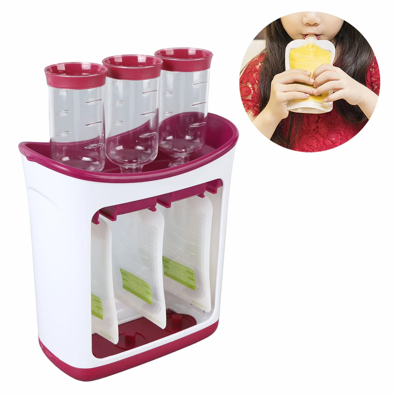 Station de pressage alimentaire manuel pour bébé, jus de fruits portable, facile à laver