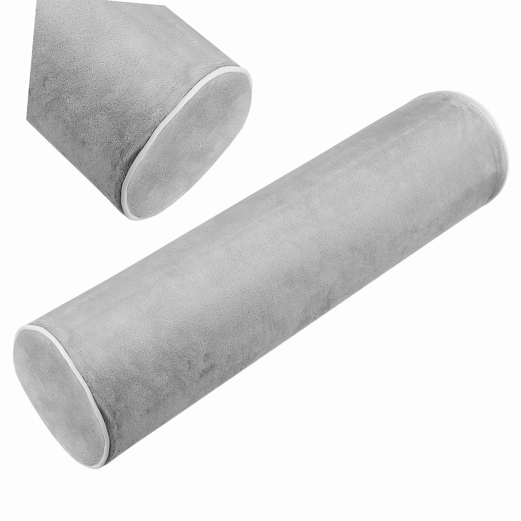 BESPORTBLE Oreiller Ergonomique Cervical Cylindrique en Mousse À Mémoire De Forme 17"X4" pour Voyage Et Soutien du Cou Coussin De Cale pour Fauteuil Et Lit