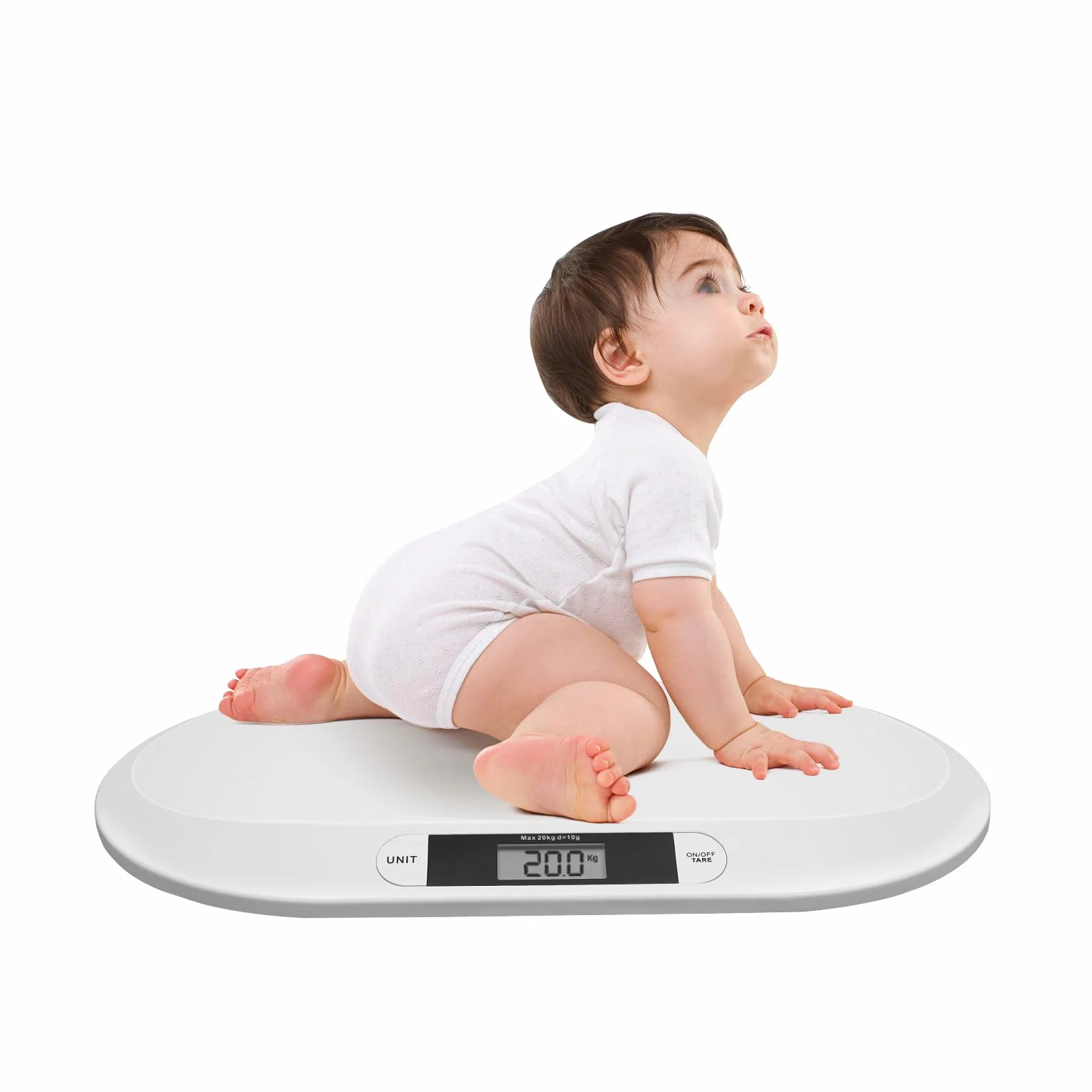 Balance mécanique pour animaux Pèse-bébé LCD Max 20 kg Blanc
