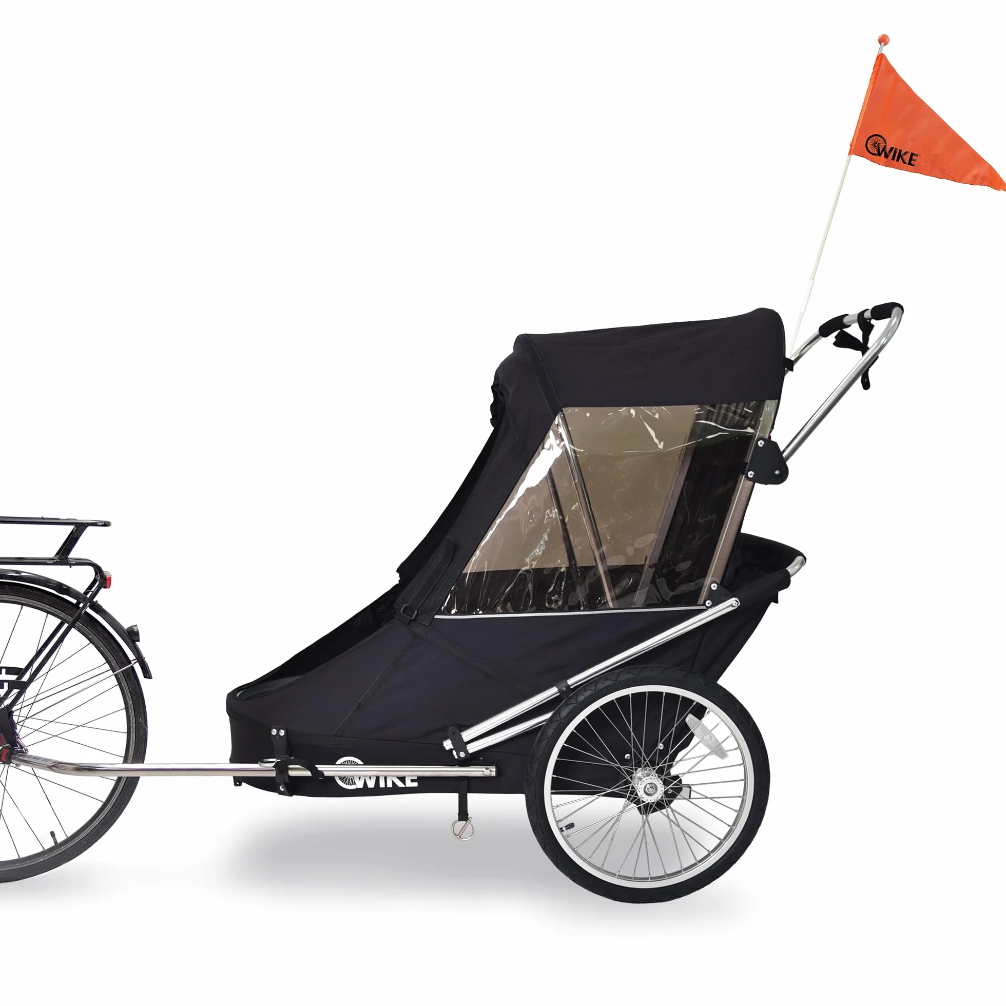 Wike Special Needs Remorque pour Poussette et kit de Jogging Noir