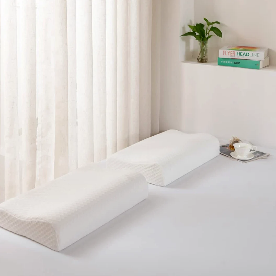 Good Nite Oreiller orthopédique en Mousse à mémoire de Forme pour Le Cou - Sommeil Cervical Doux et Profond - pour Les Personnes Dormant sur Le côté et Le Dos - Housse Lavable - 65 x 35 cm - Taille