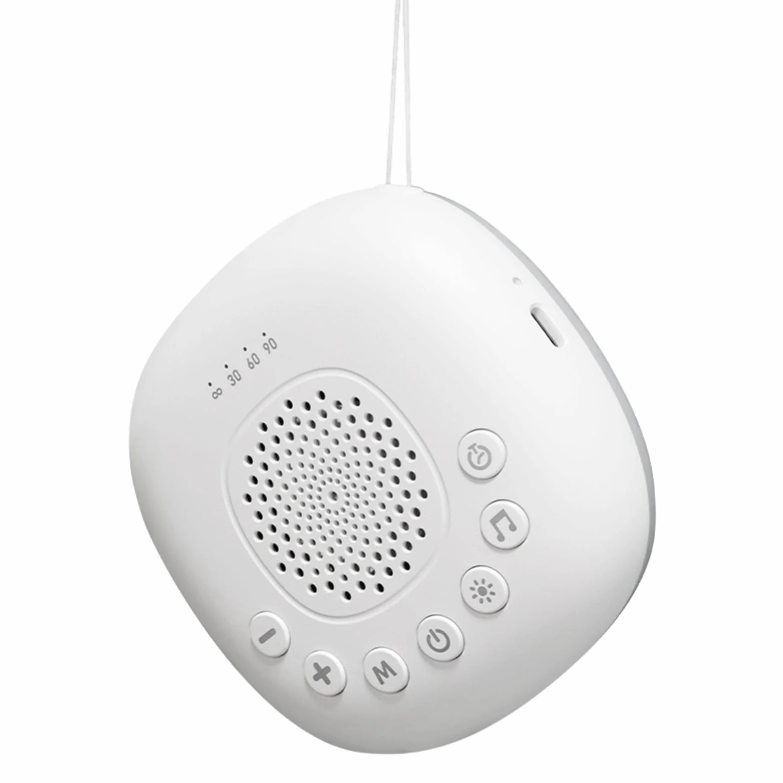 Machine Bruit Blanc Bébé Portable, White Noise Machine Avec Sons De Bruit Blanc, Veilleuse Intégrée, Minuterie, Rechargeable 800 mAh