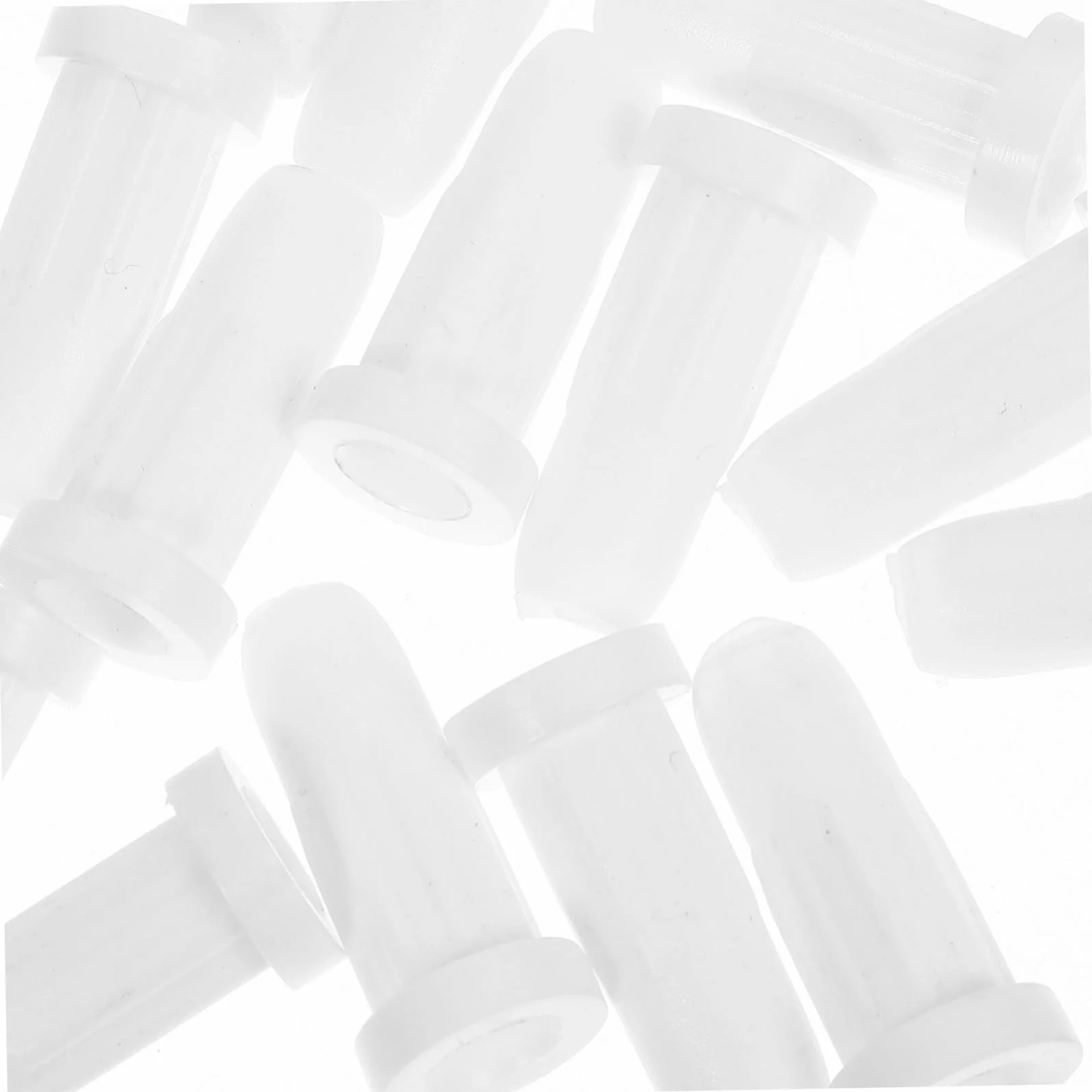 Housses pour roulettes de berceau blanches anti-bruit avec manchons plastique accessoires durables pour meubles