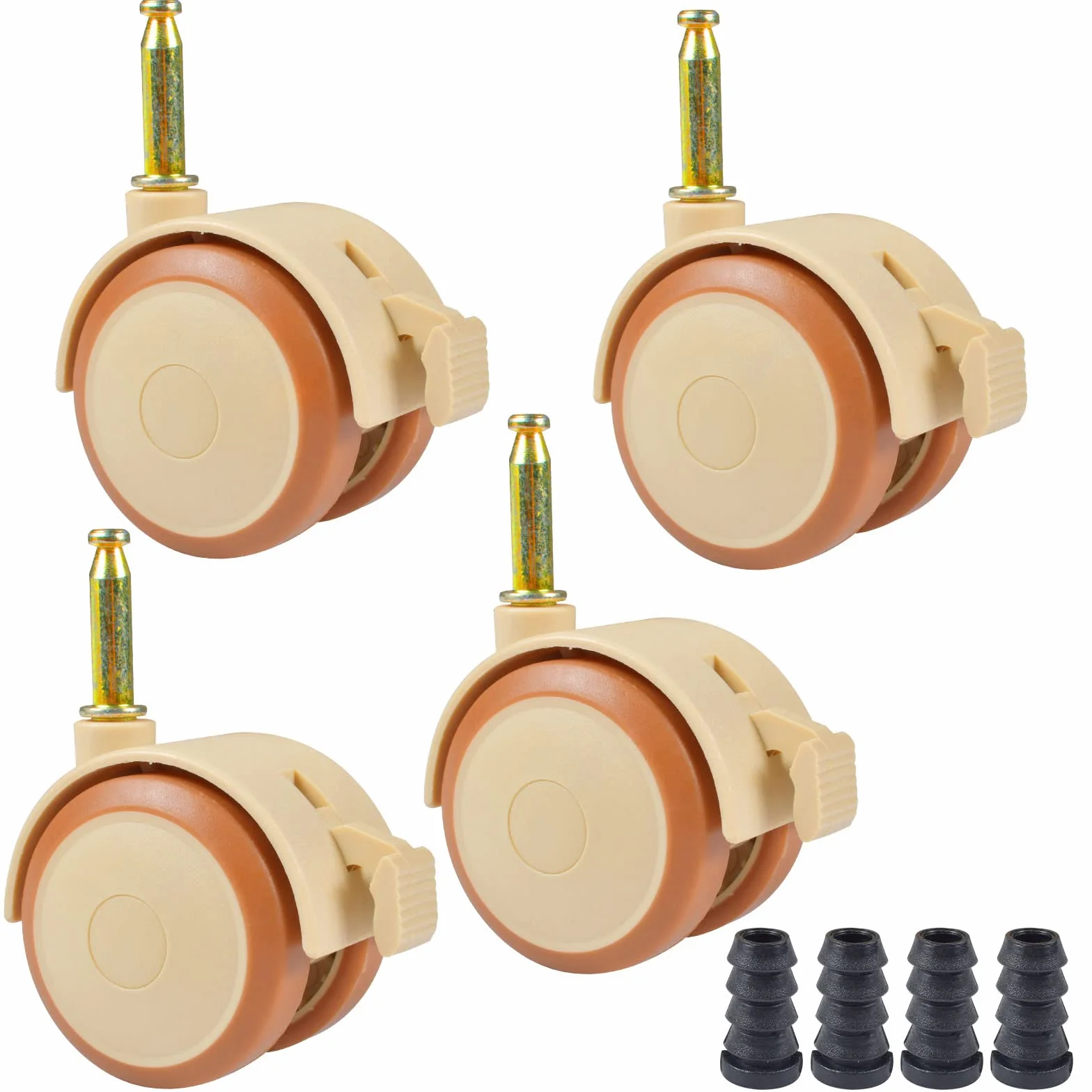 Roulettes Pivotantes 360° pour Meubles d'enfants, Muet, Support Roue Lit Bébé