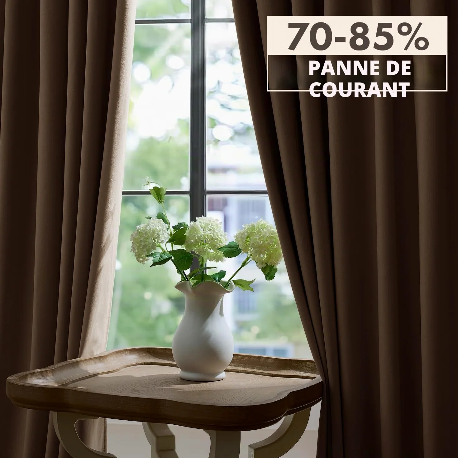 Woaboy Rideaux à Cordon Isolants en Velours 140x245 cm Beige | Rideaux Modernes Semi-Occultants pour Salon et Chambre à Coucher Rideau épais en Satin Thermique