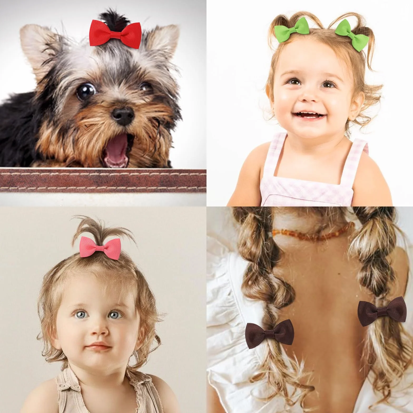 40pcs Bébé Filles Cheveux Arcs Élastiques Serre-Tête Queue de Cheval Accessoires Cheveux