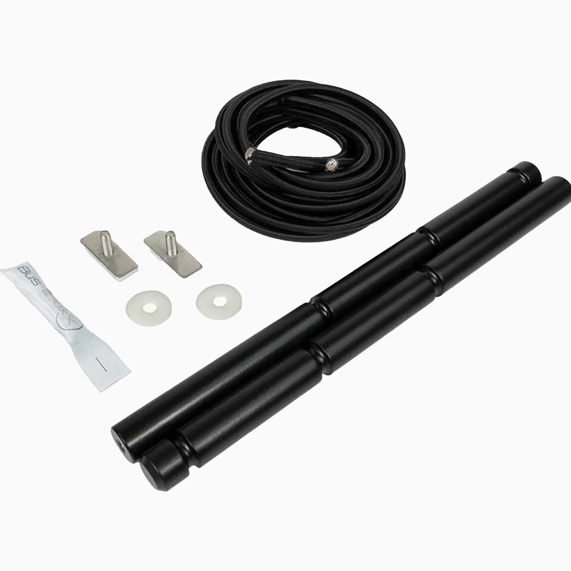 Bus-Boxx Corde à linge pour rail à passepoil - Corde à linge de camping - 5 m - Convient pour VW T5, T6, T6.1 California (Beach/Coast/Ocean), (kit à monter soi-même)