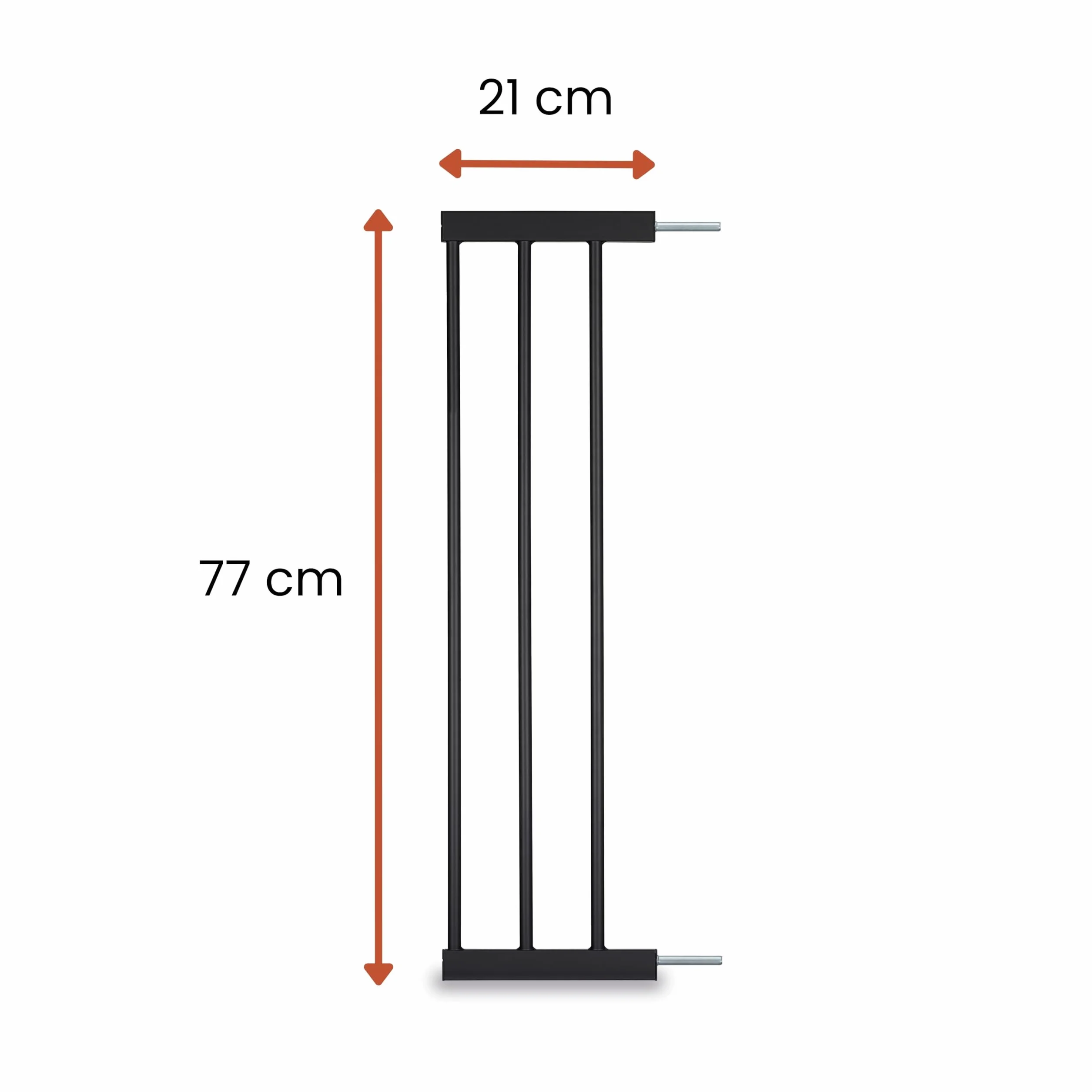 Hauck Extension 21 cm Barrière de Sécurité Enfant Métal Noir