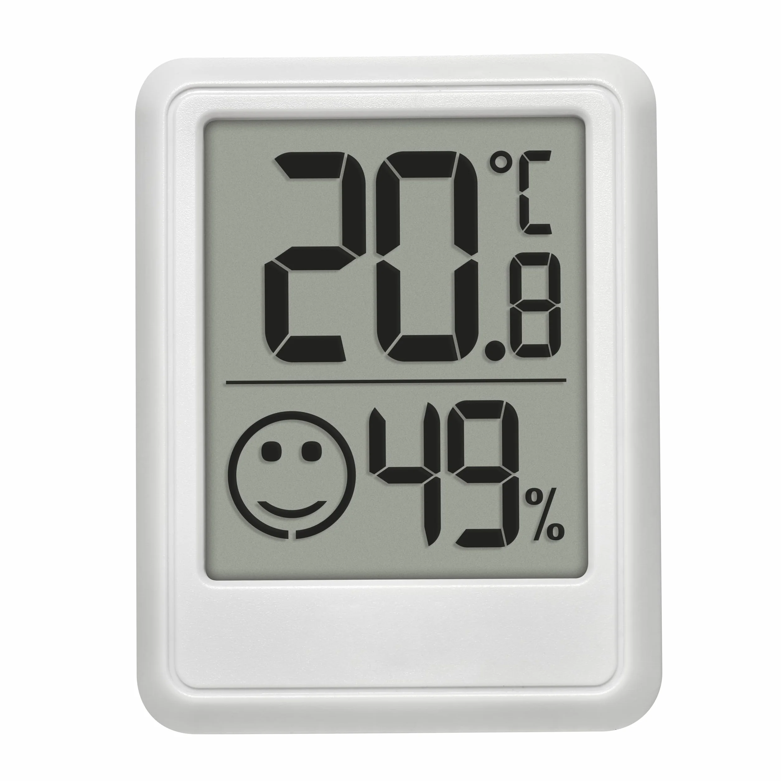 TFA Dostmann Petit hygromètre numérique d'intérieur 30.5060.02 thermomètre humidimètre blanc