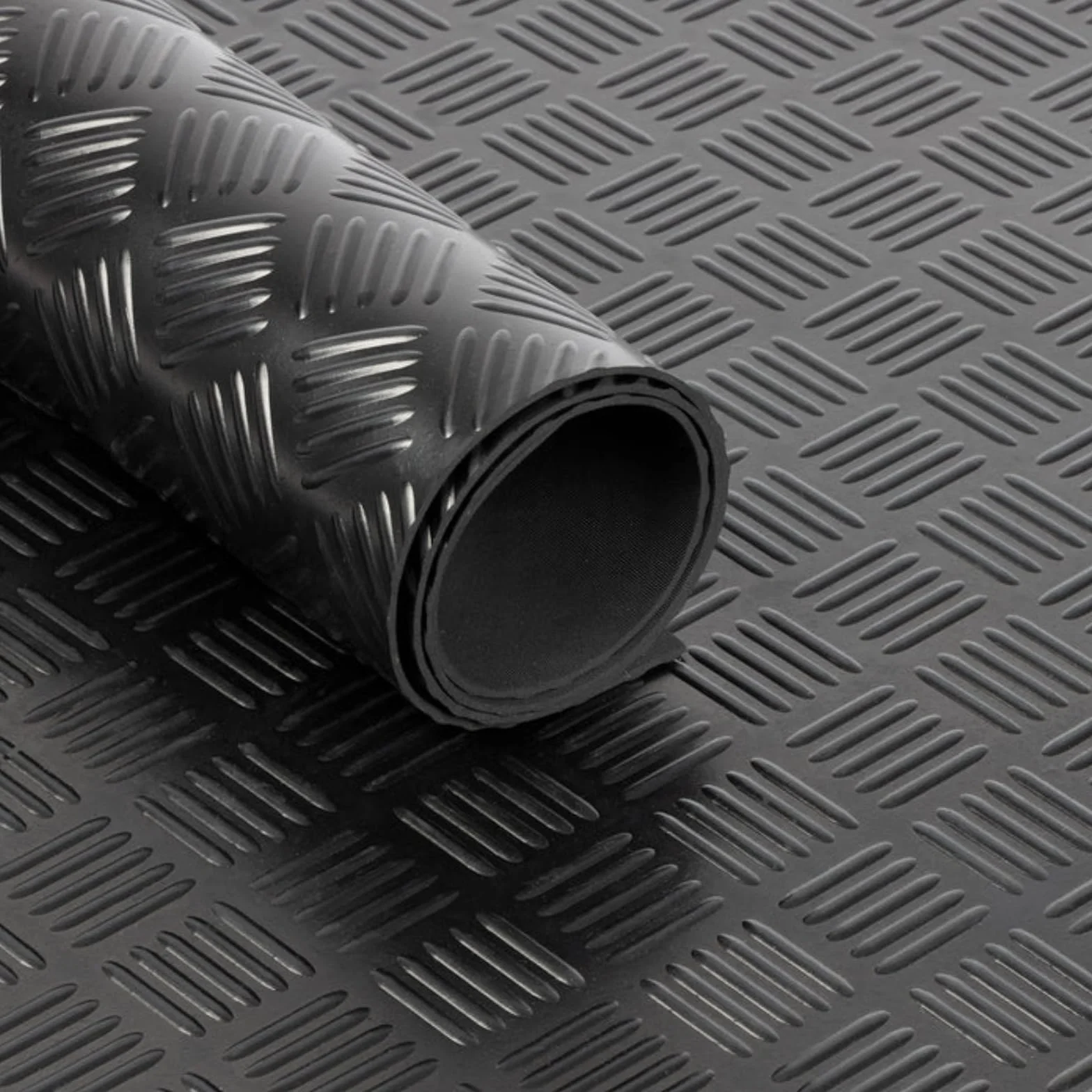 KARAT Tapis en Caoutchouc antidérapant Coureur en Caoutchouc Revêtement de Sol résistant 3 mm 100x150 cm