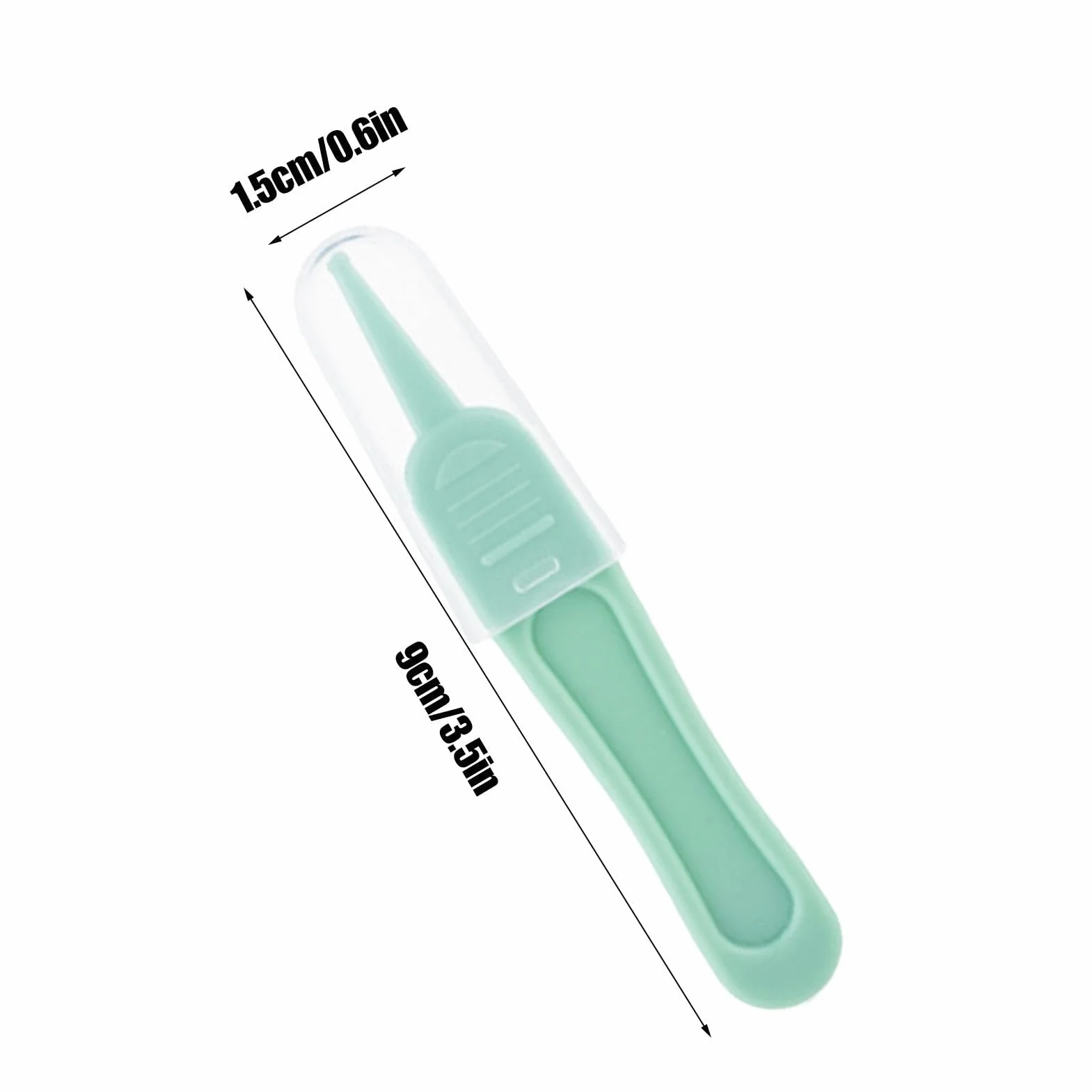 Pince Booger à tête ronde pour tout-petits – Extracteur de booger avec couvercle transparent
