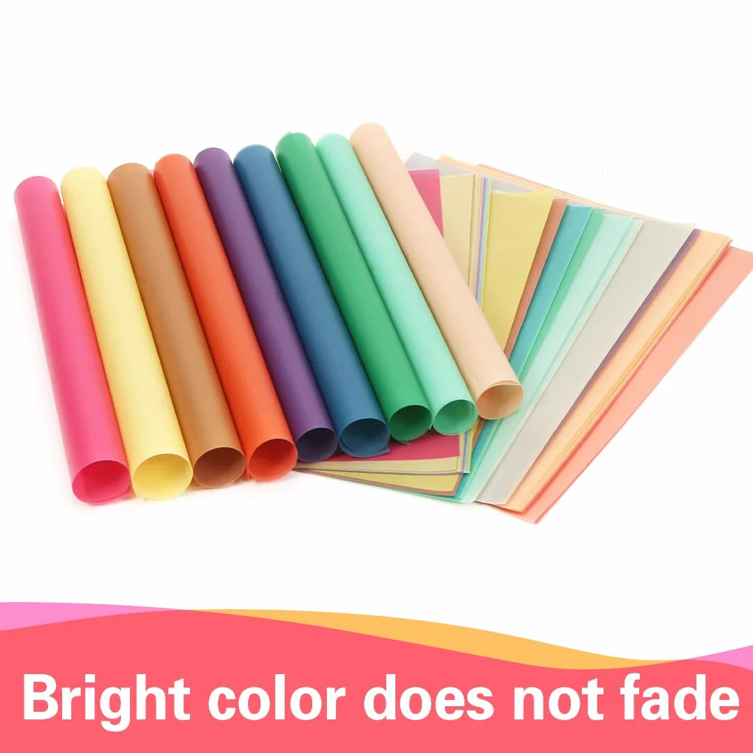 Papier Vitrail Couleur A4 20 Couleurs Transparent Loisir Creatif