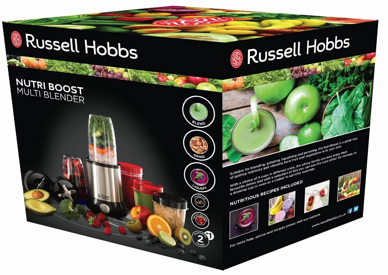 Russell Hobbs Blender NutriBoost 700W 5 bols 22000 tr/min 23180-56