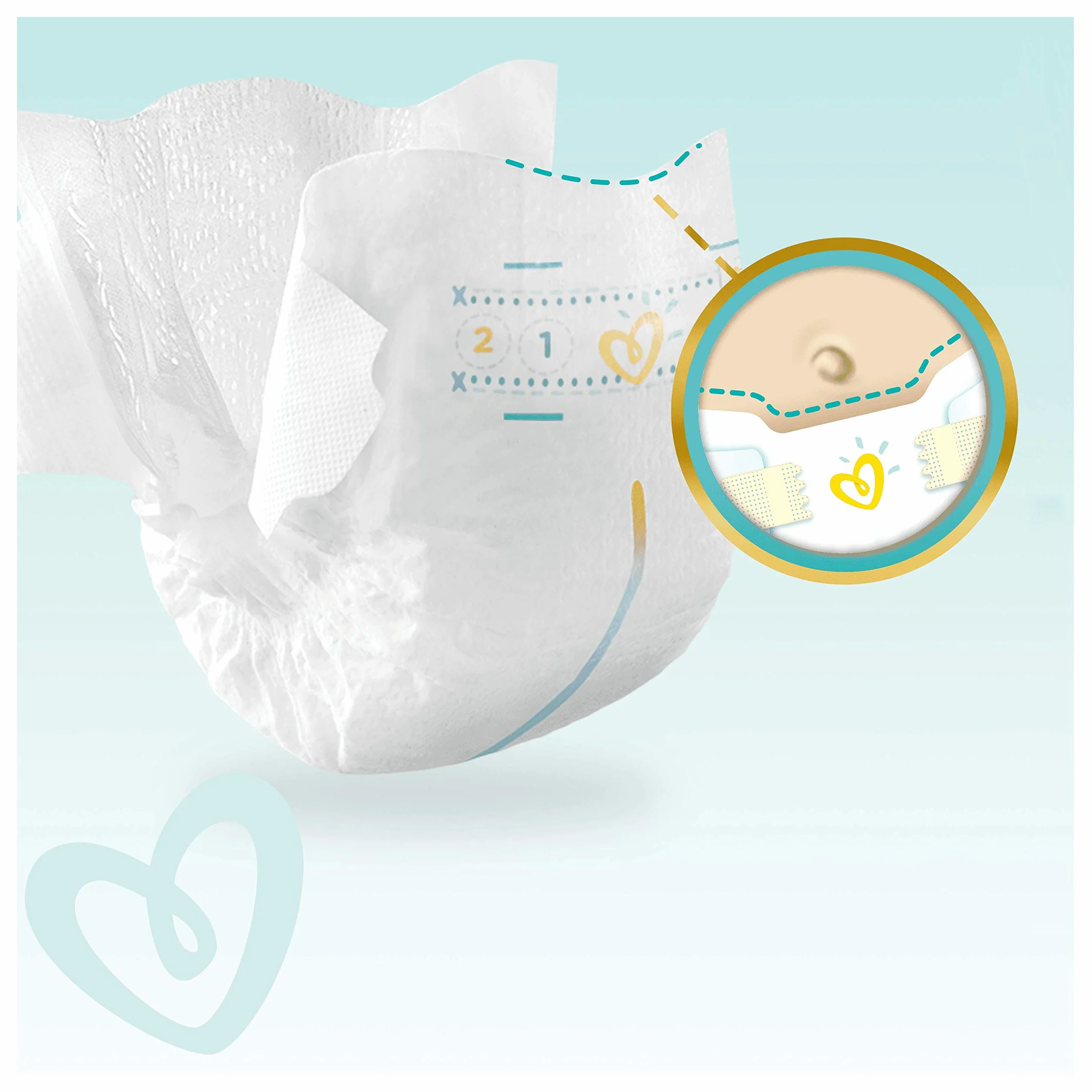 Pampers New Baby Couches Taille 1 2-5 Kg, 22 couches