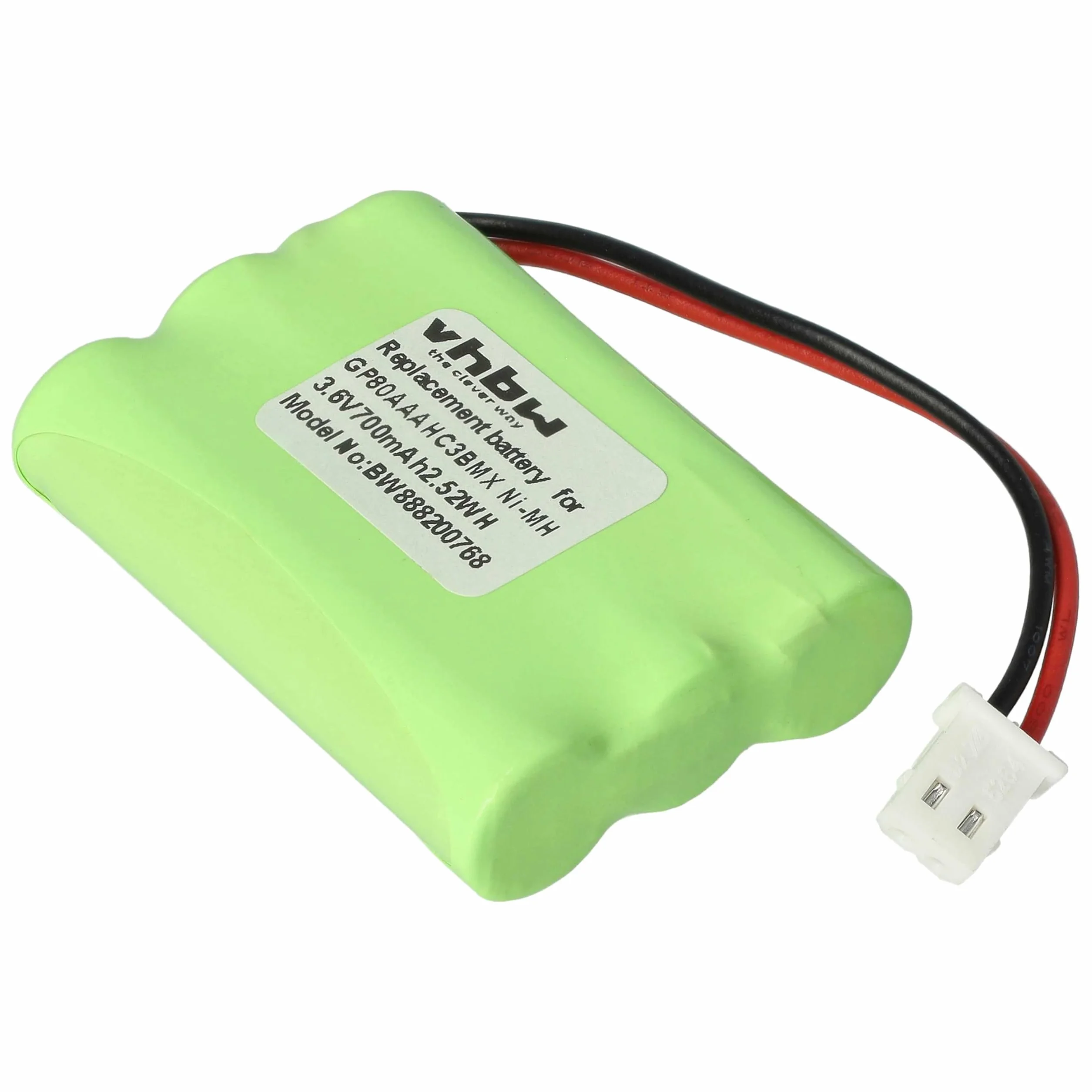 vhbw Batterie Remplacement pour Motorola HRMR03 GP80AAAHC3BMX Moniteur bébé 700mAh 3,6V NiMH