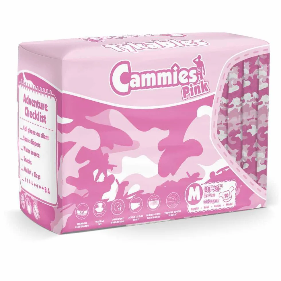 Tykables Cammies Pink Lot de 10 Moyen