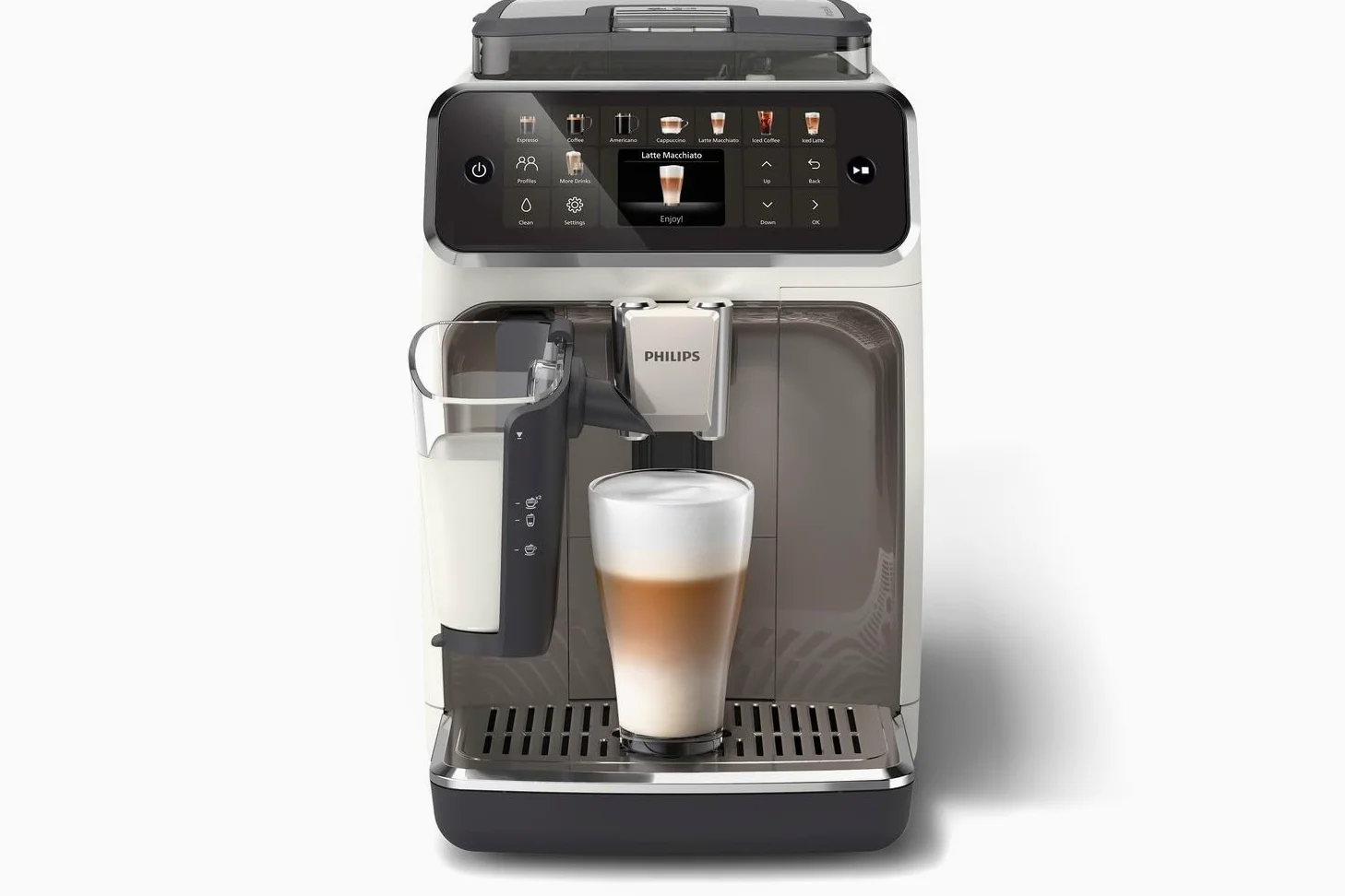PHILIPS 5500 EP5545/70 Machine à expresso automatique, 1,8 l, 15 bar, blanc