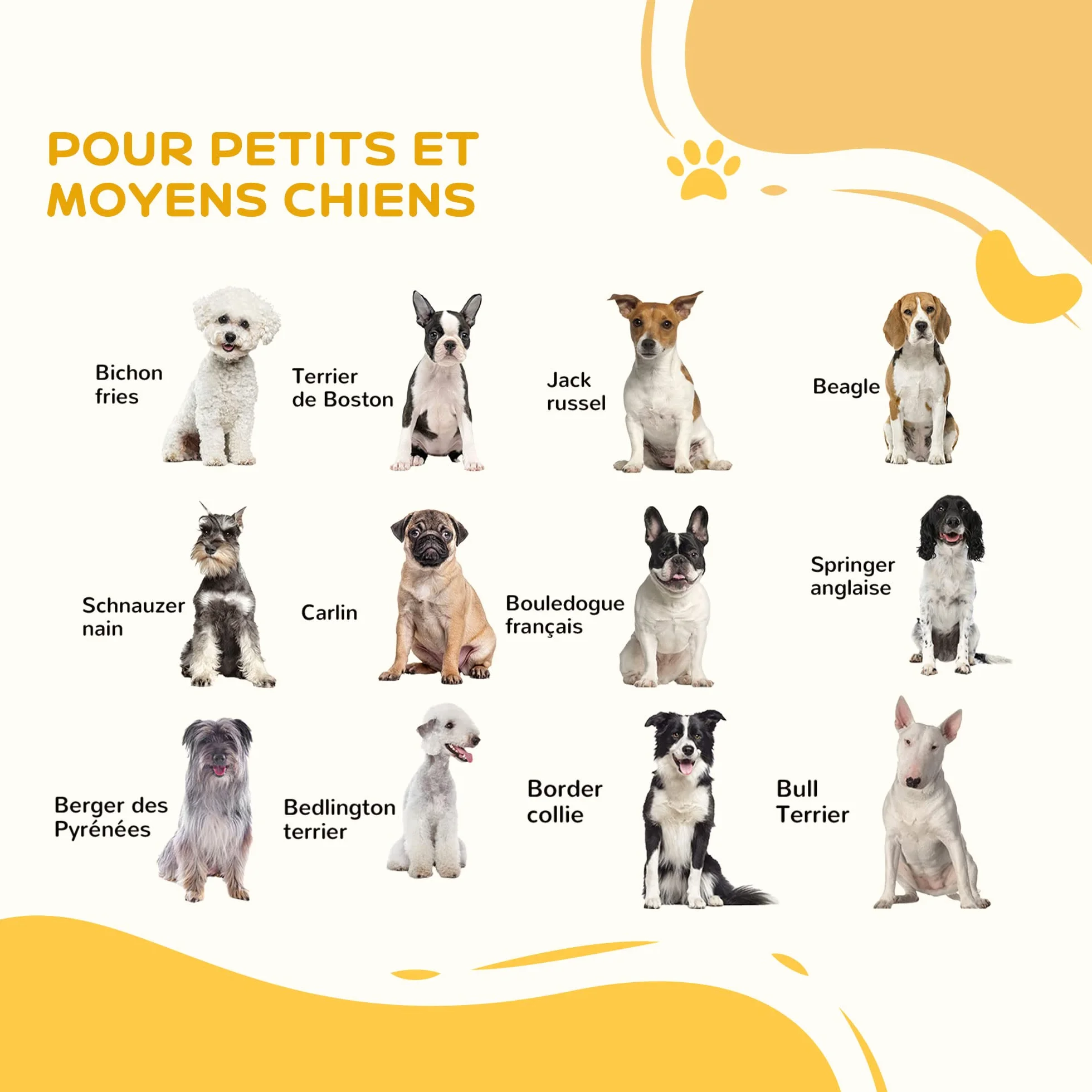 PawHut Barrière de sécurité pour Chien Extensible 76-103 cm, Hauteur 77 cm, sans perçage, Double Verrouillage, Blanc