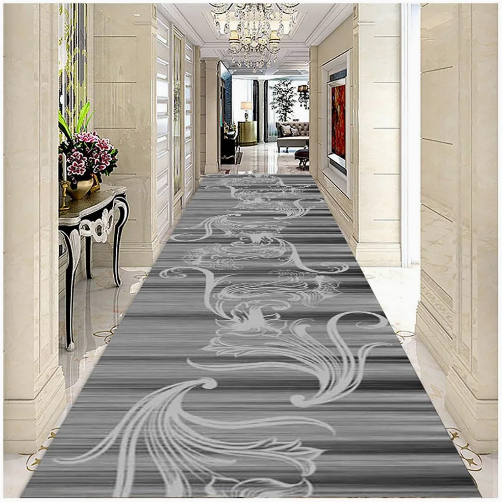 Tapis Couloir, Tapis Salon Sombre, Tapis Exterieur De Sol Antidérapants, Doux Et Lavables Longs Tapis De Sol, pour Cuisine, Hall, Sol Bureau