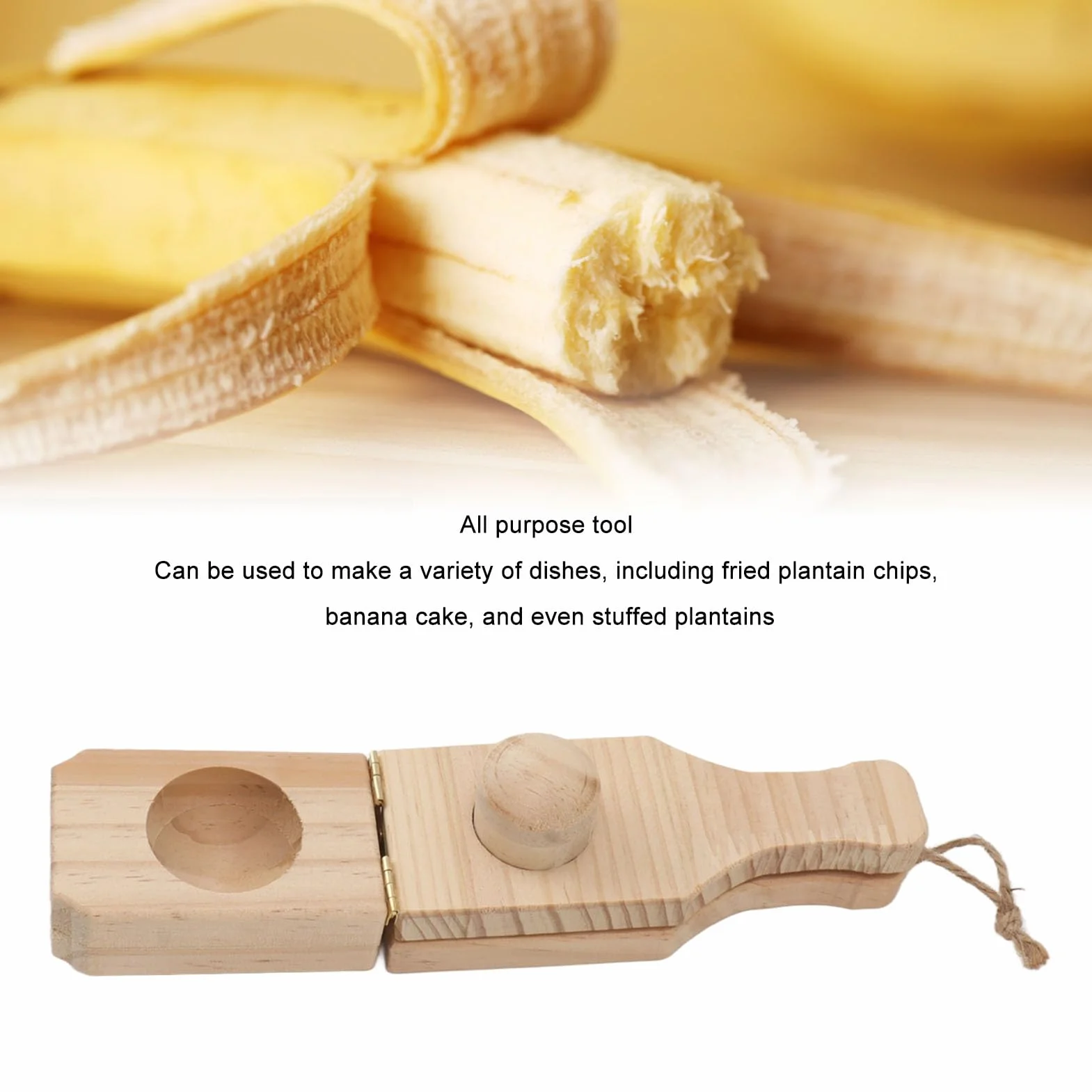 Haoideo Presse à Bois Plantain Tostonera 2 en 1 pour Tostones, Chips et Tasses