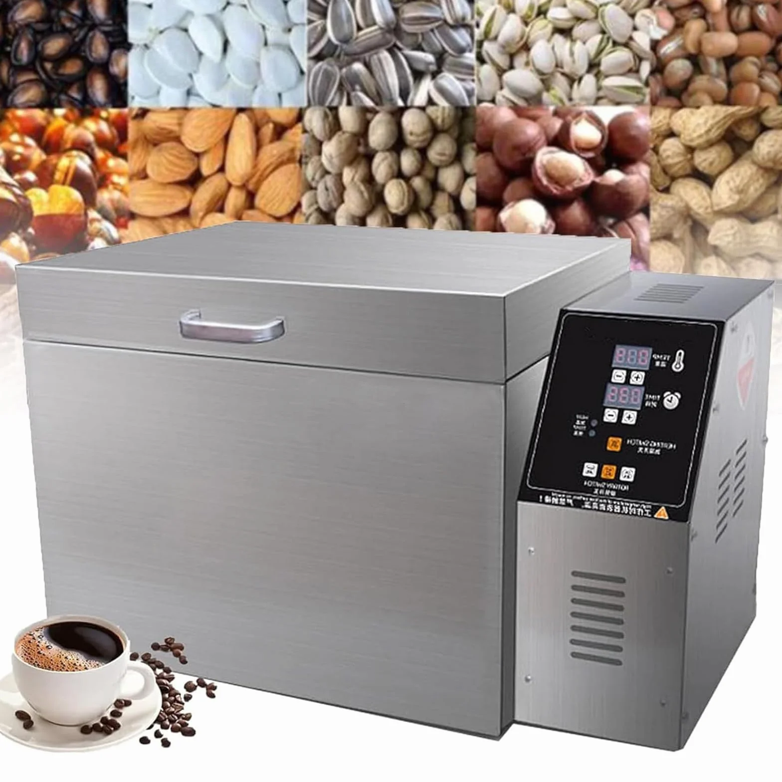 Torréfacteur De Café électrique 2000g-4000g, Minuterie Et Température Réglables