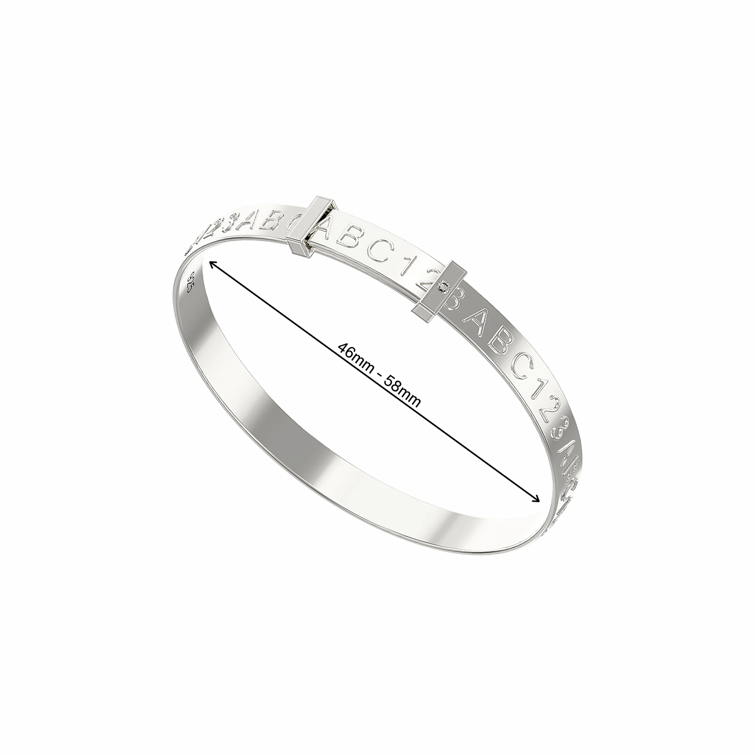 Aeon Bracelet extensible bébé argent sterling 925 | Bijoux bébé 0-5 ans | Cadeau baptême garçon fille | Coffret cadeau