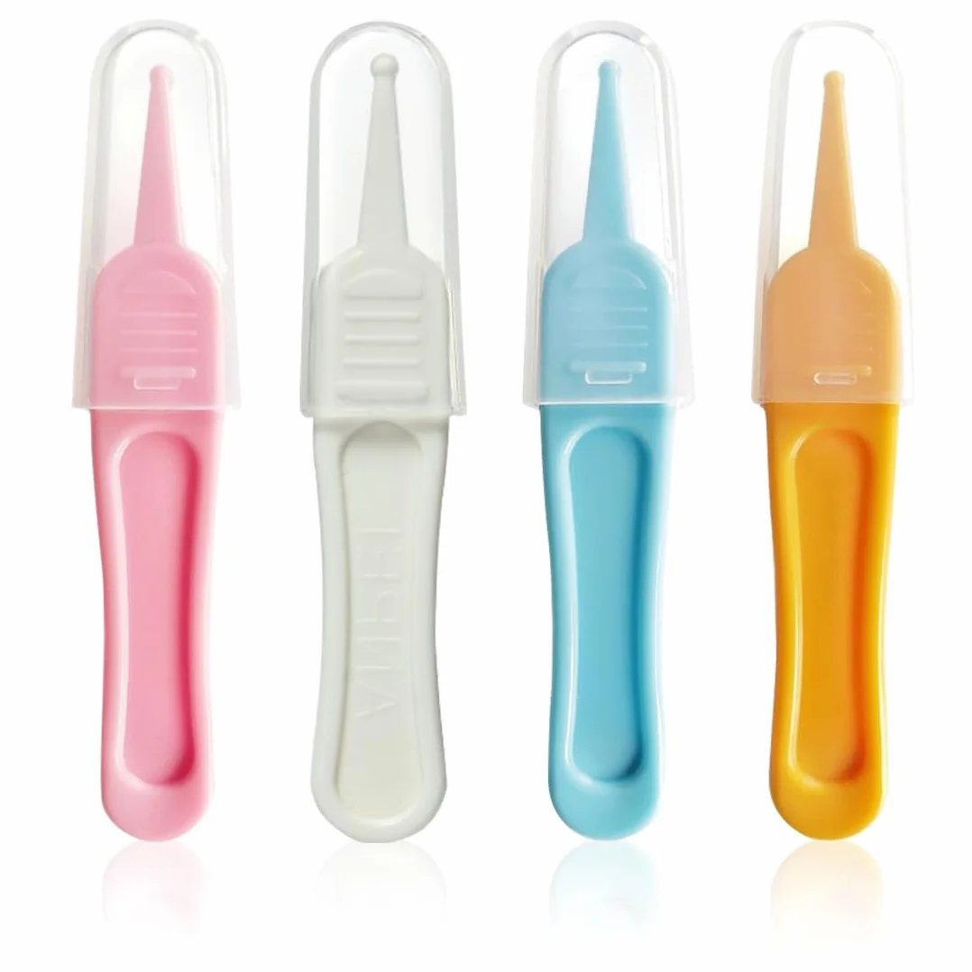 WeddHuis Pince à épiler pour Bébé Sécurité 4 PCS Nettoyer Douce et Sûre