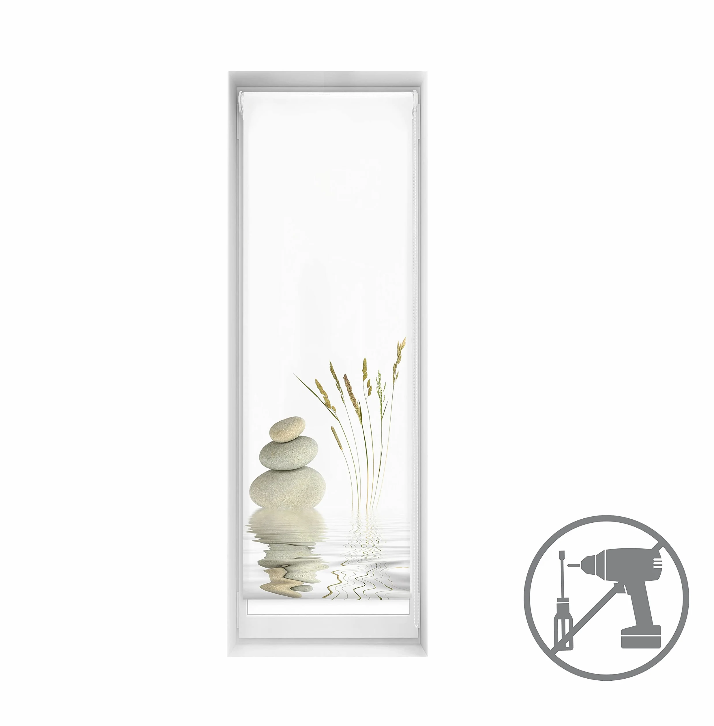 Blindecor Store imprimé Zen Blackout Easyfix Sérénité 55 x 150 cm