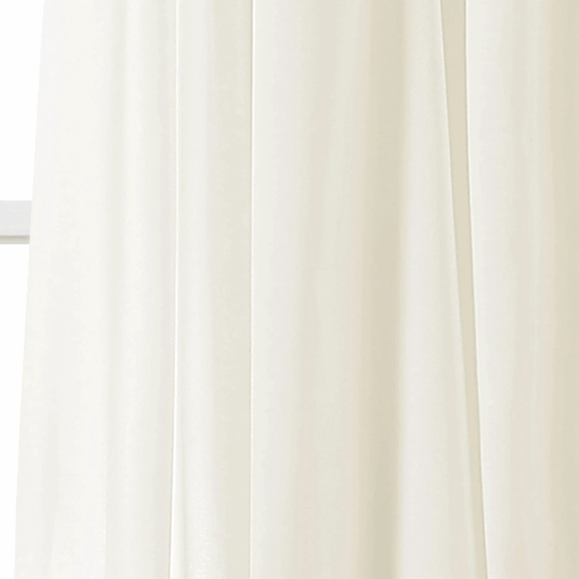 Lush Decor Lot de 2 Rideaux à Volants pour Salon, Salle à Manger, Chambre à Coucher (Paire), Polyester, Ivoire, 101,6 x 213,4 cm (l x L)