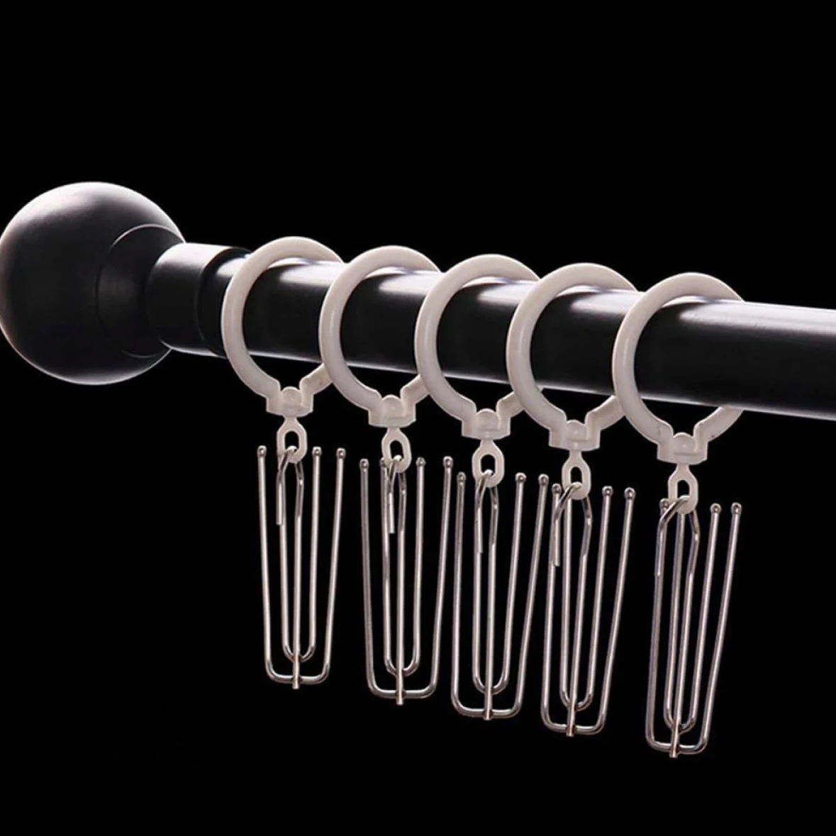 150pièces De Rideau Acier Inoxydable à Prongs Lot de pour Rideaux Accessoires De Draperie Pratiques Et