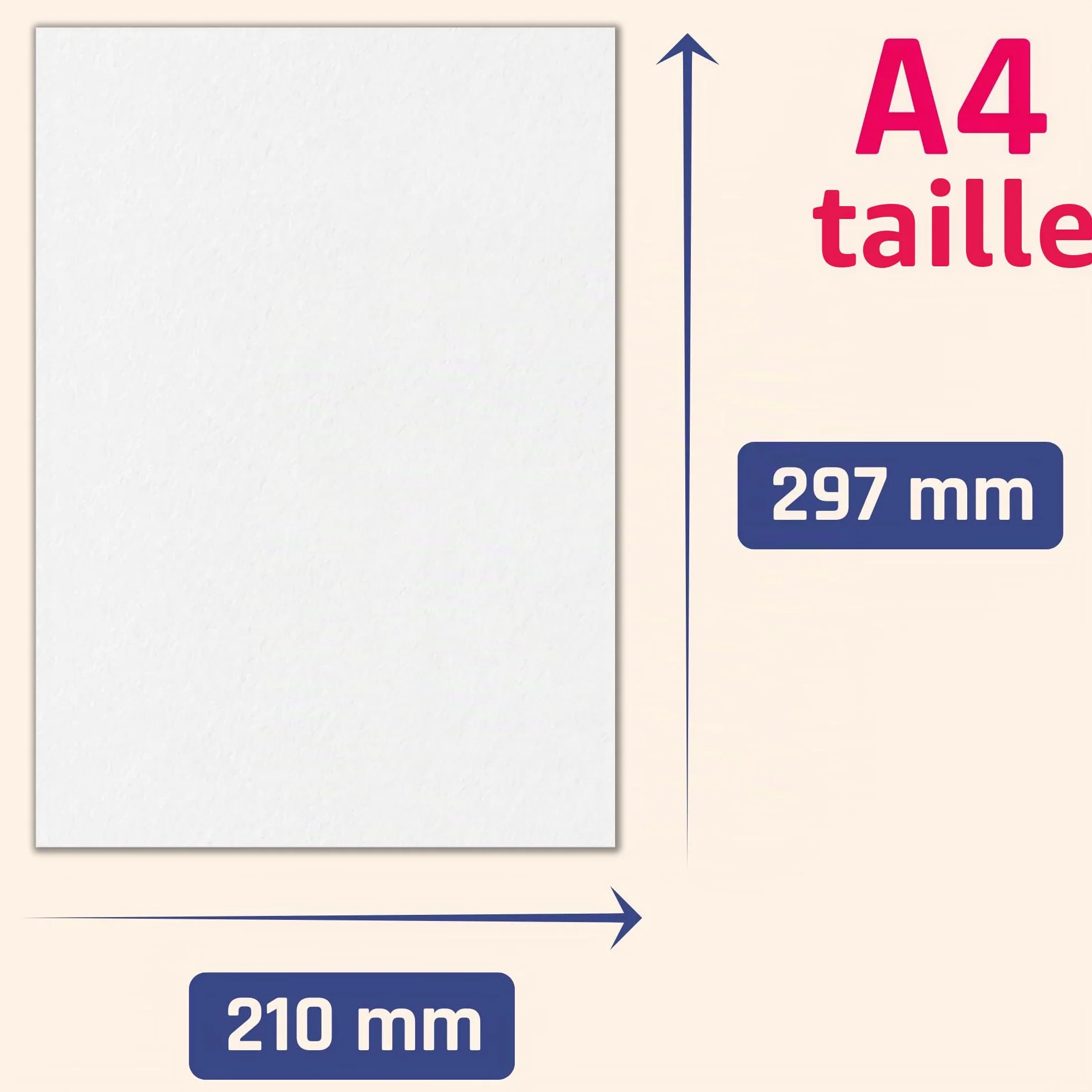 Papier Cartonné Blanc A4 350g 20 Feuilles