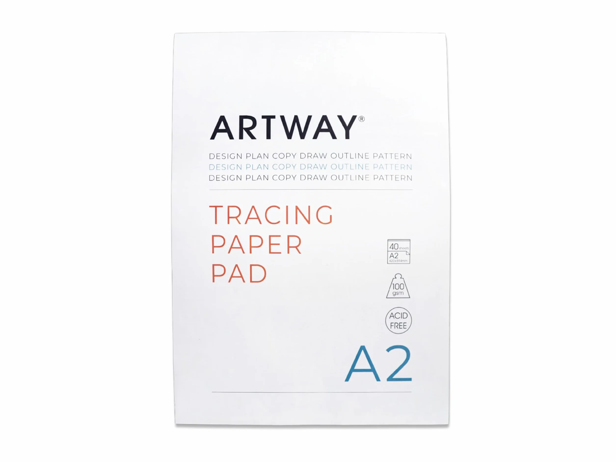 Artway Papier Calque A2 100g/m² 40 Feuilles