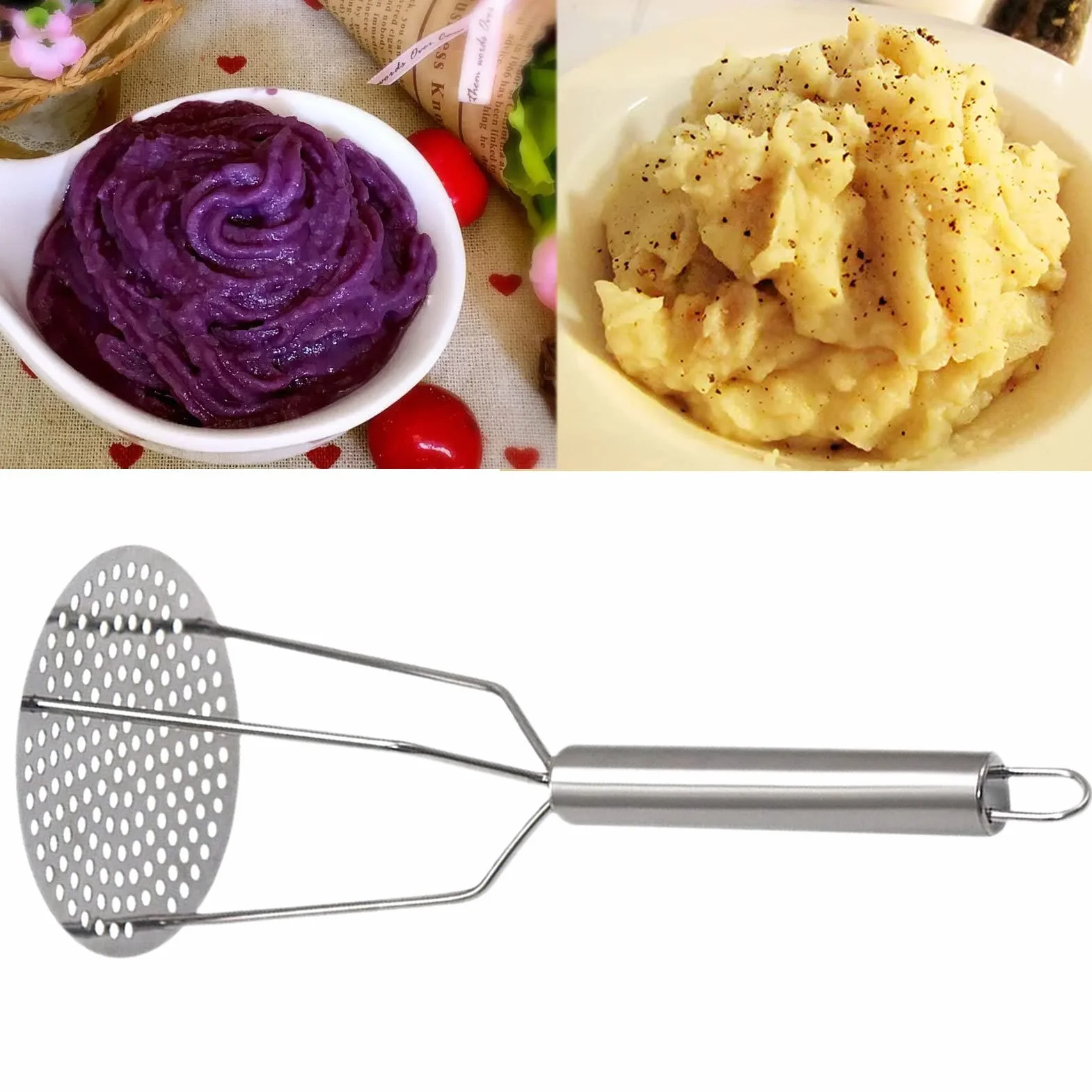 Presse-purée professionnel robuste pour pommes de terre et légumes