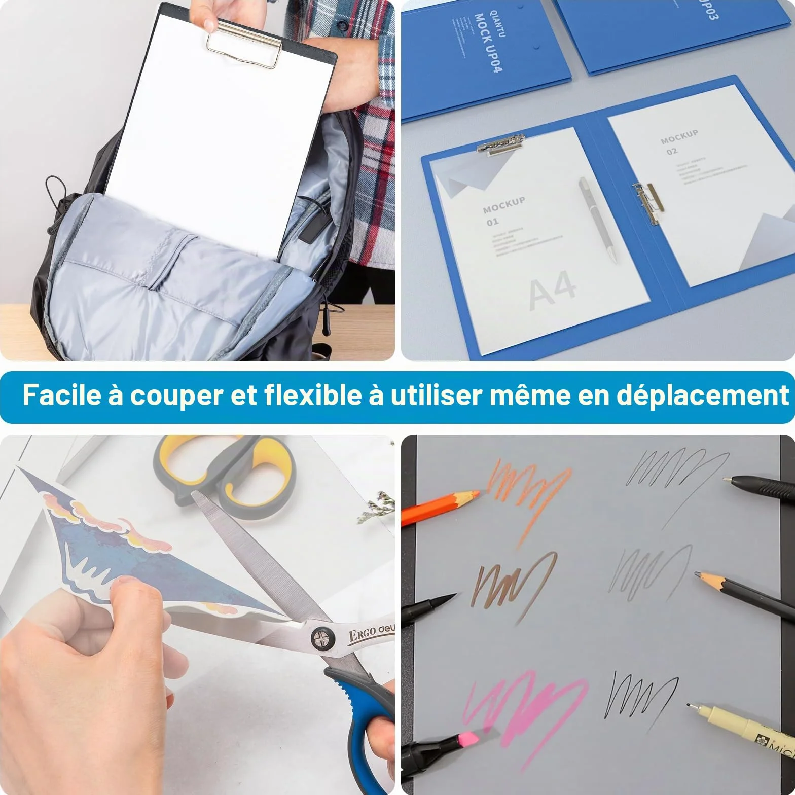 Kievano Papier Calque A4 110 g/m² 100 Feuilles Papier Transparent Épais pour Imprimante Jet d’Encre & Laser
