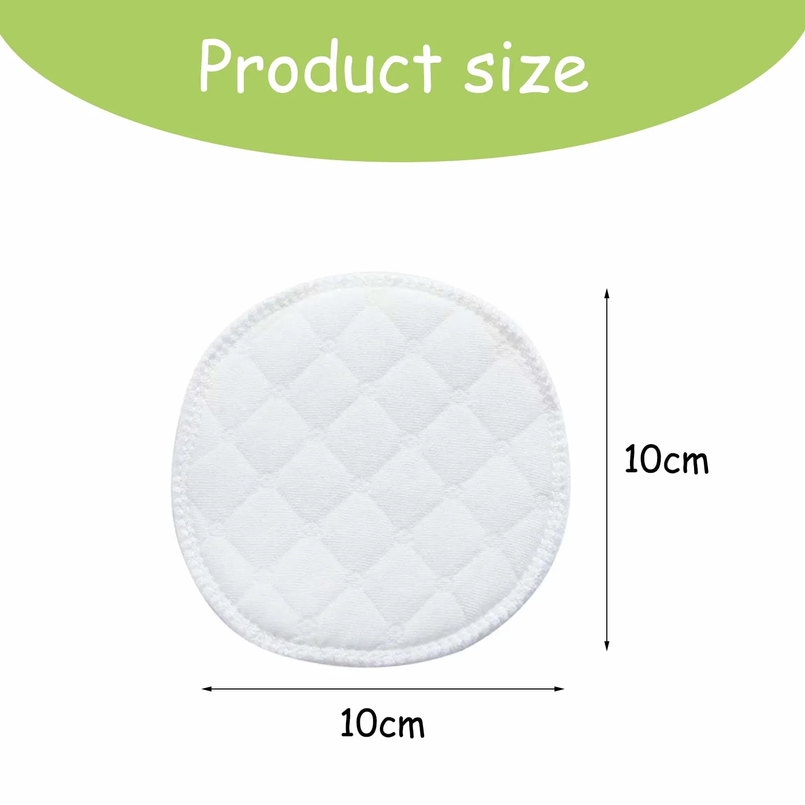 Coussinets d'Allaitement en Fibres de Bambou Organique, Lavables, Réutilisables, Hypoallergéniques, Absorbants