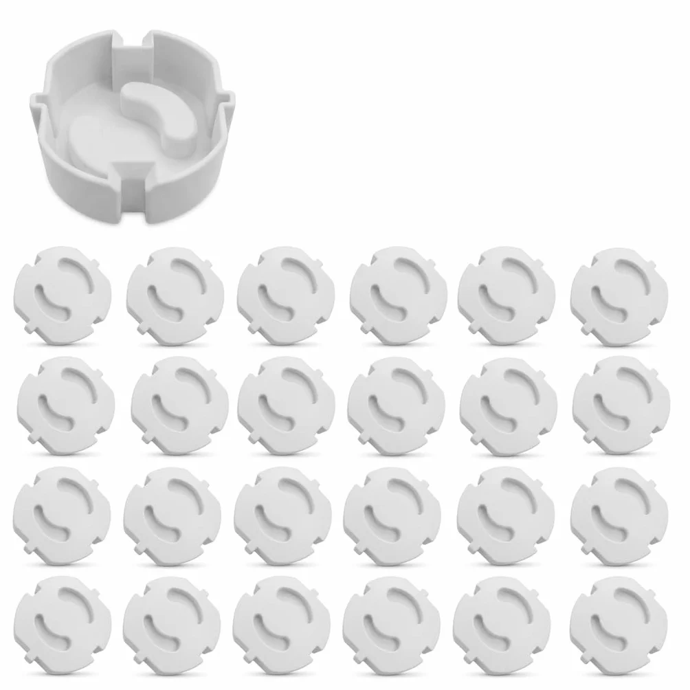 Cache-prises pour enfants - Protection contre les chocs électriques - Lot de 25 - Installation facile