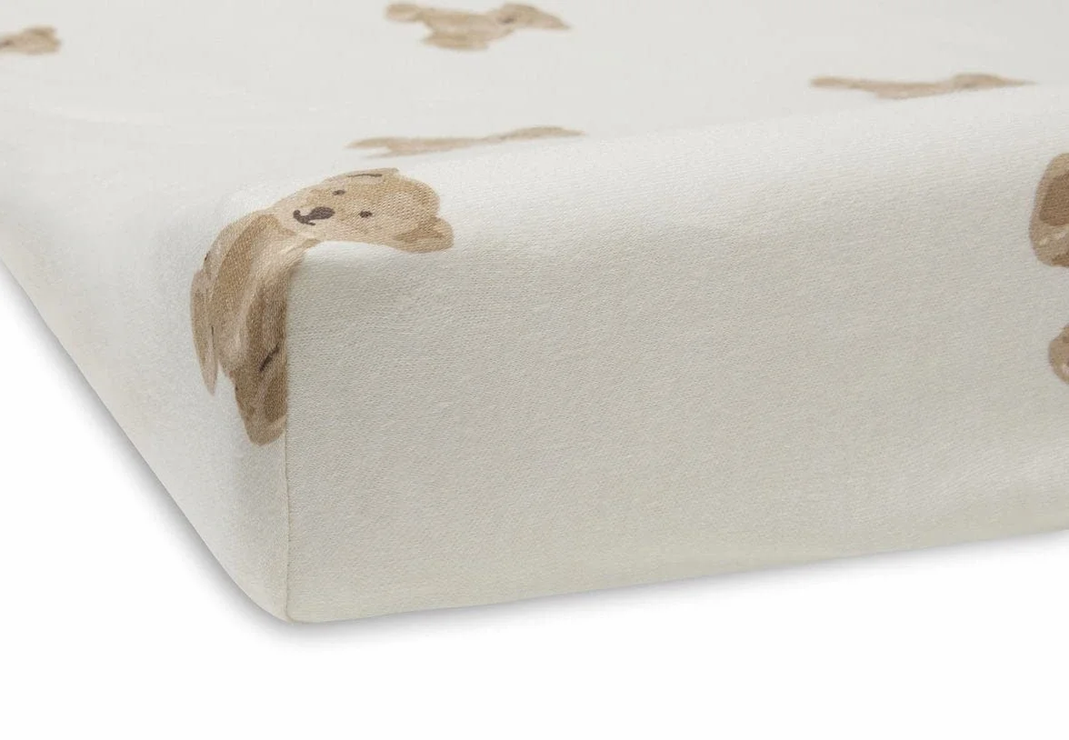 Jollein Housse de matelas à langer ours en peluche 50 x 70 cm 100% coton