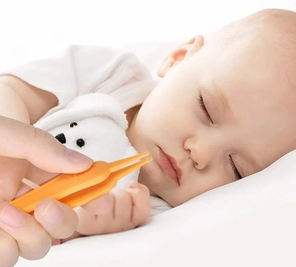 Pinces de nettoyage du nez pour bébé Lot de 6 - Rondes - Oreilles Nez Nombril