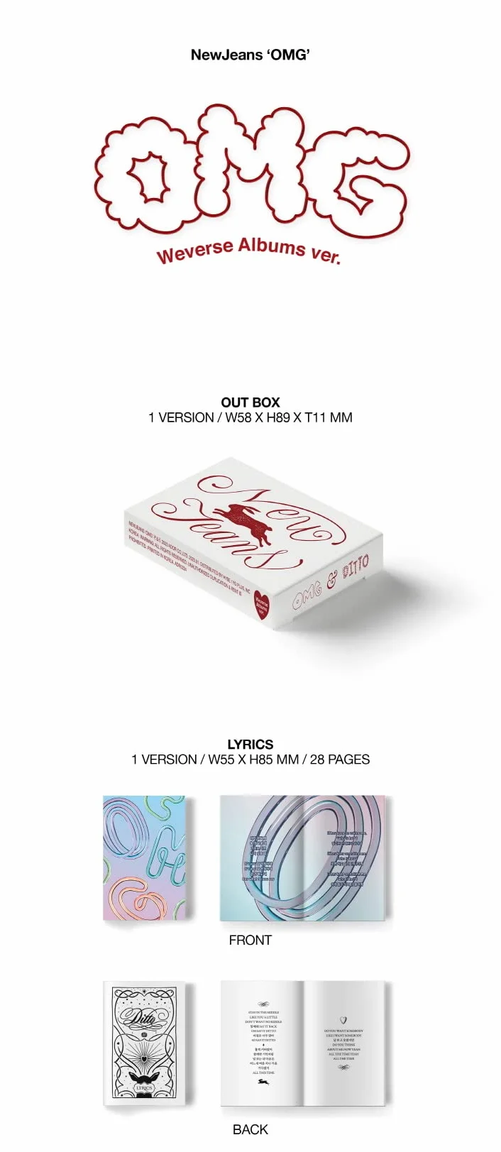 Dreamus NewJeans OMG Weverse Album