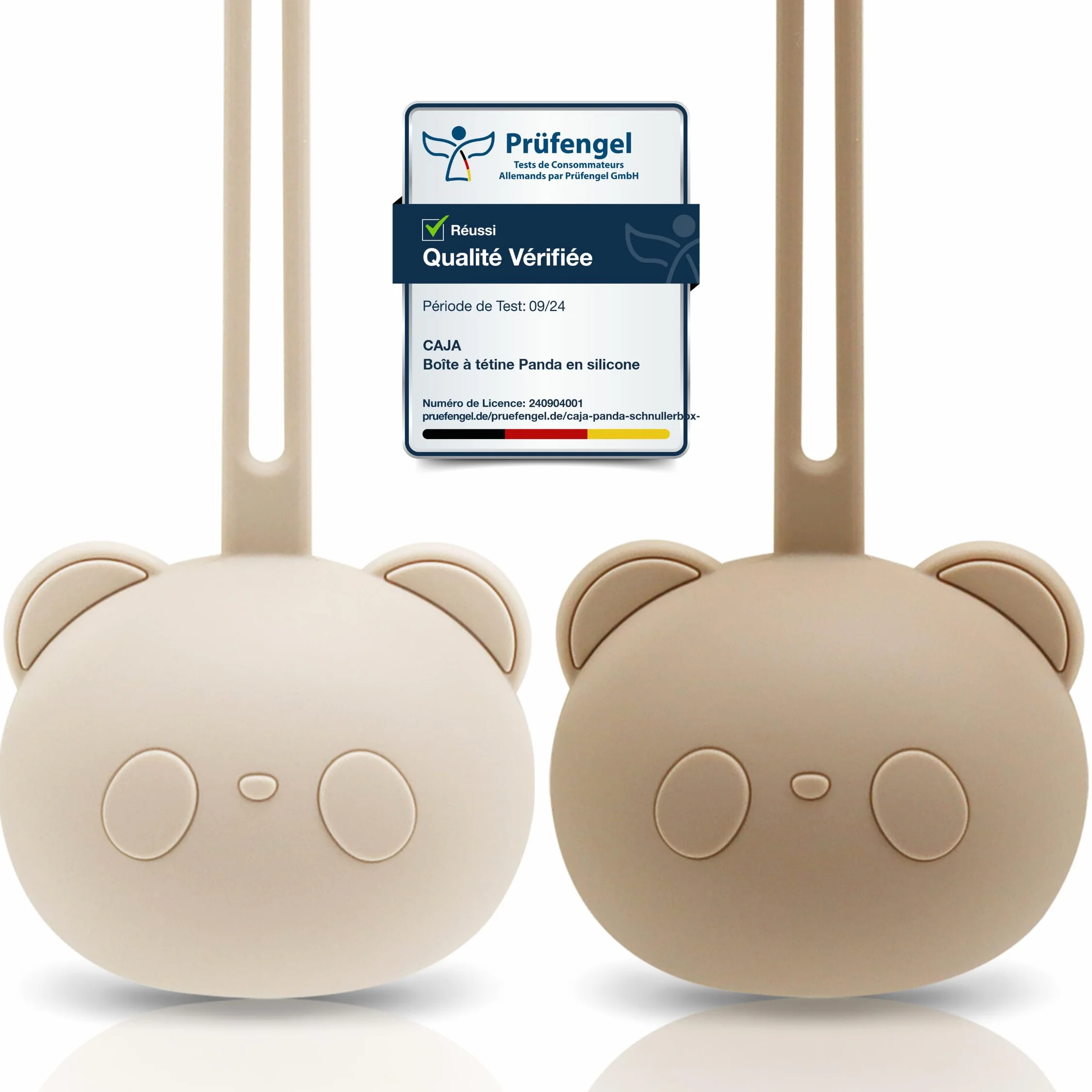 Panda Suction Cup Silicone Lollipop Holder BPA Free 2 Pack Baby Feeding Accessory