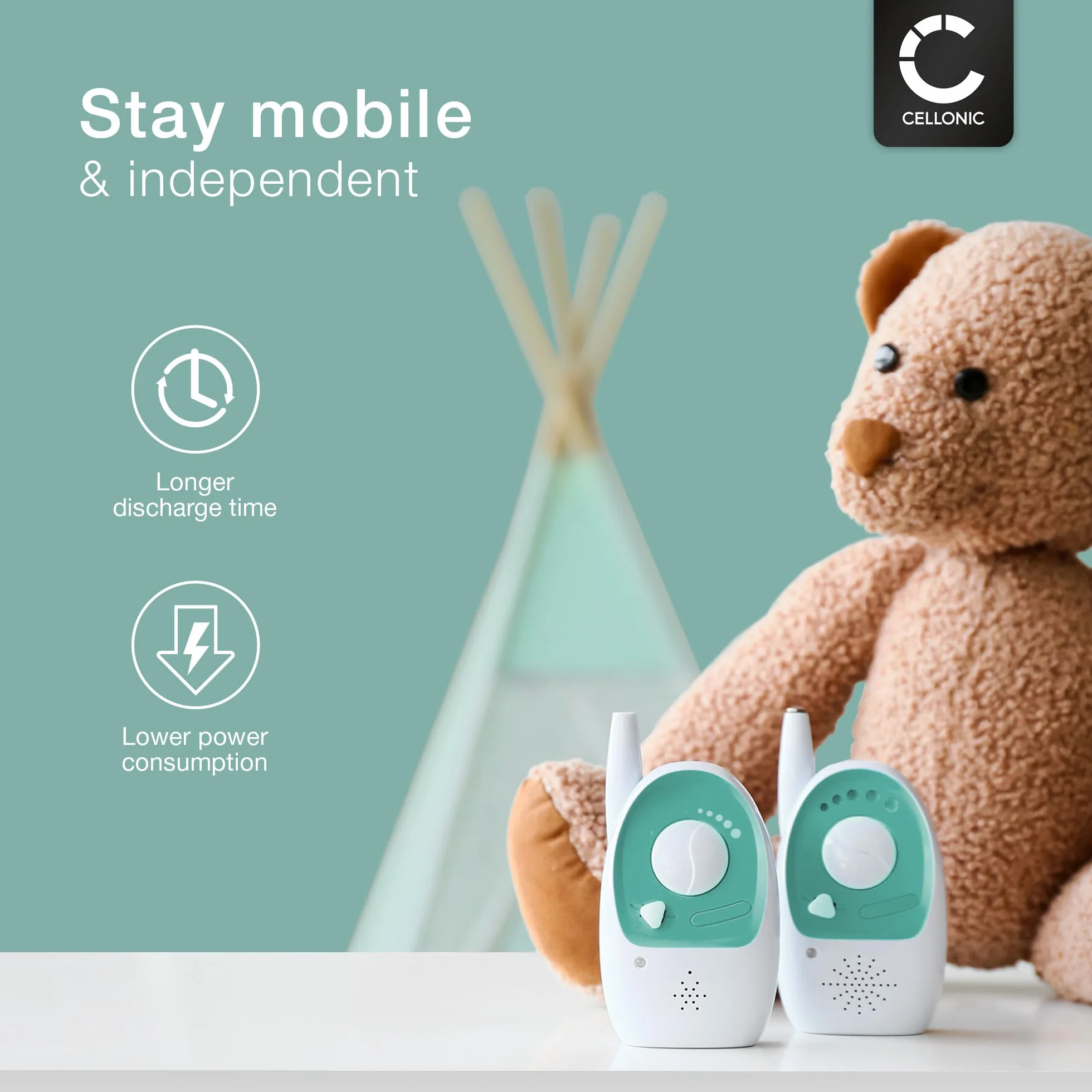 CELLONIC Batterie Babyphone Compatible Philips Avent SCD843 SCD630 SCD620 2600mAh 3.7V
